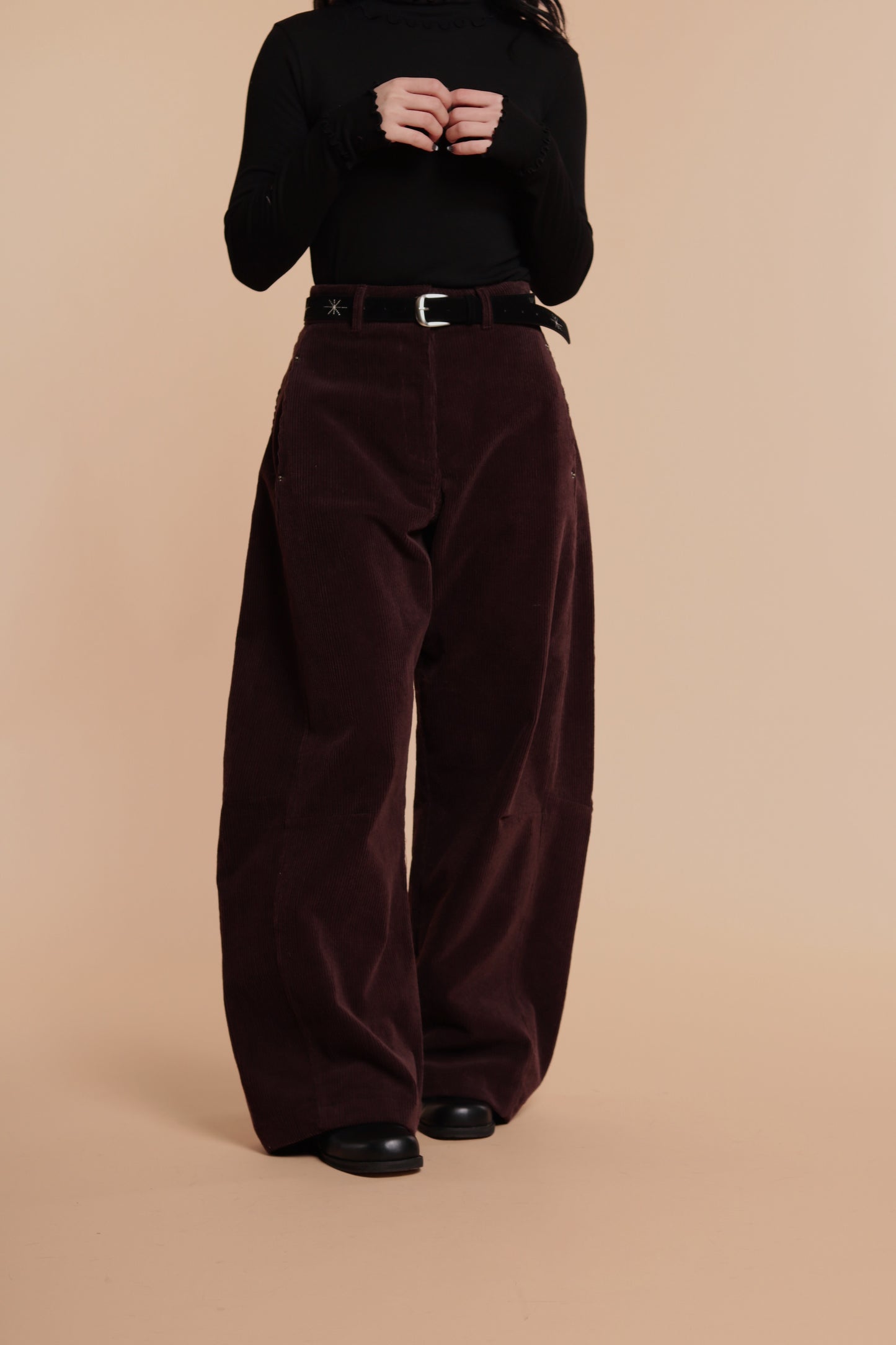 Marie Corduroy Pants (Brown)