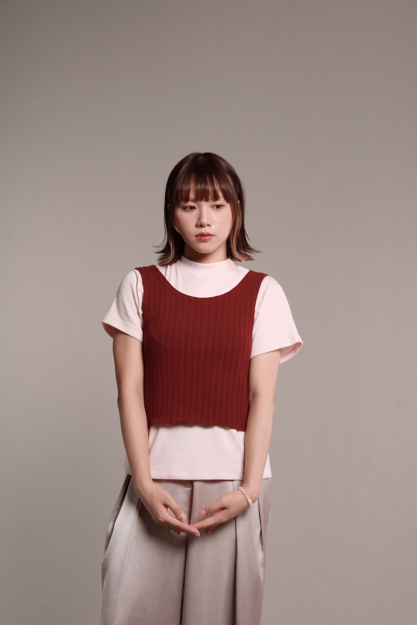 Ribbed Tank Top (Red)