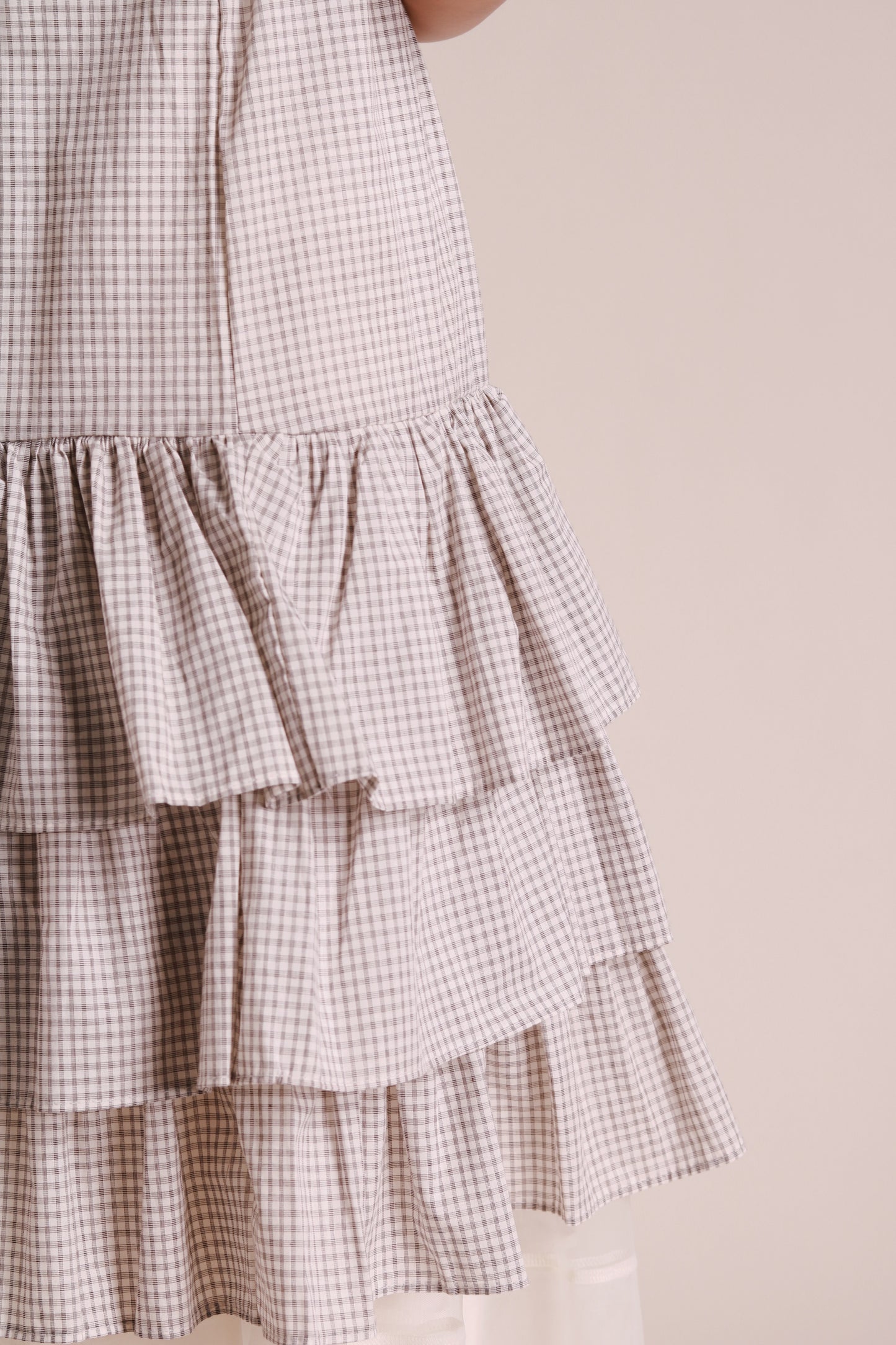 Layered Ruffle Dress (Ivory)