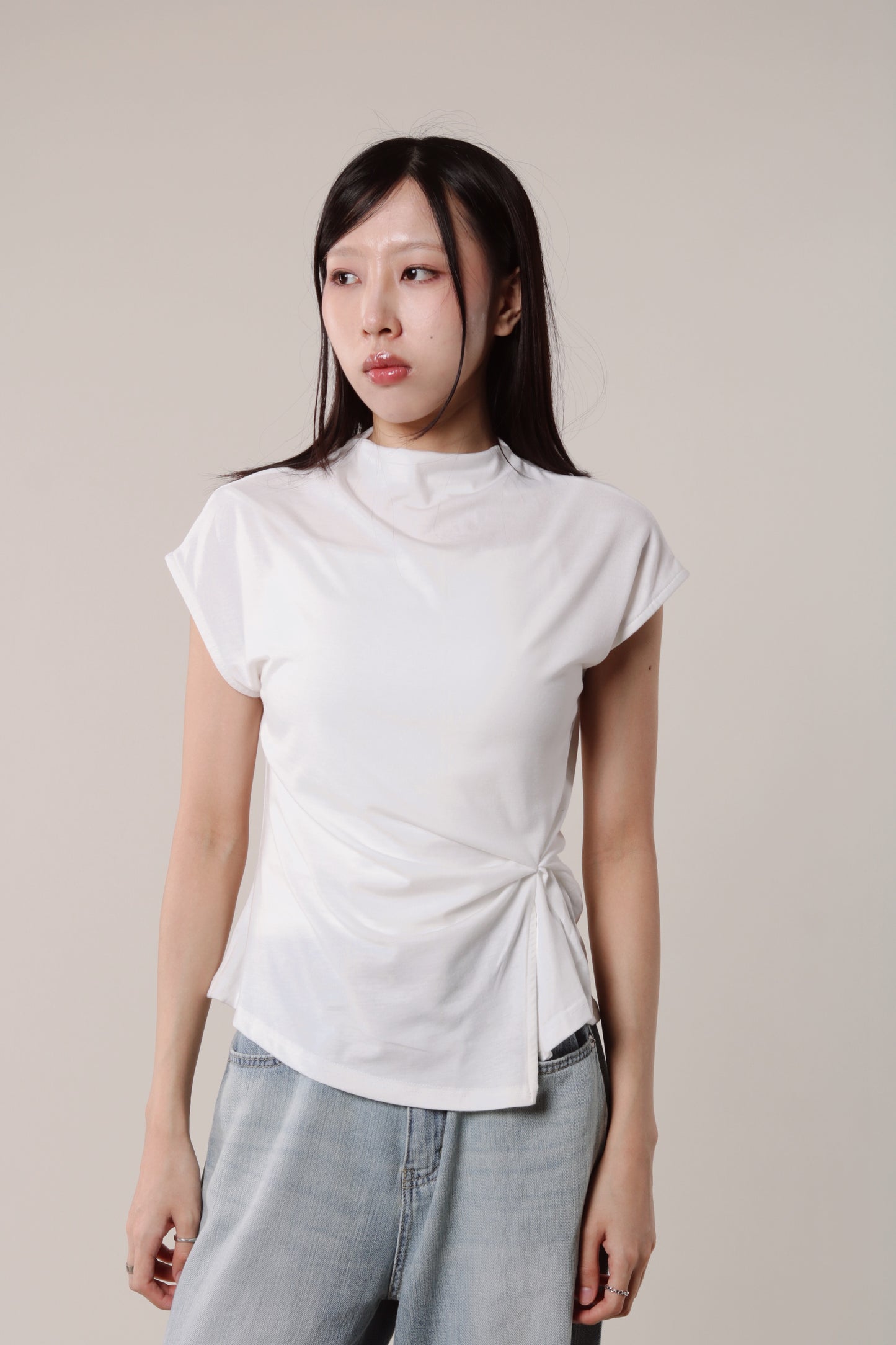 Borg Gathered Tee (Ivory)