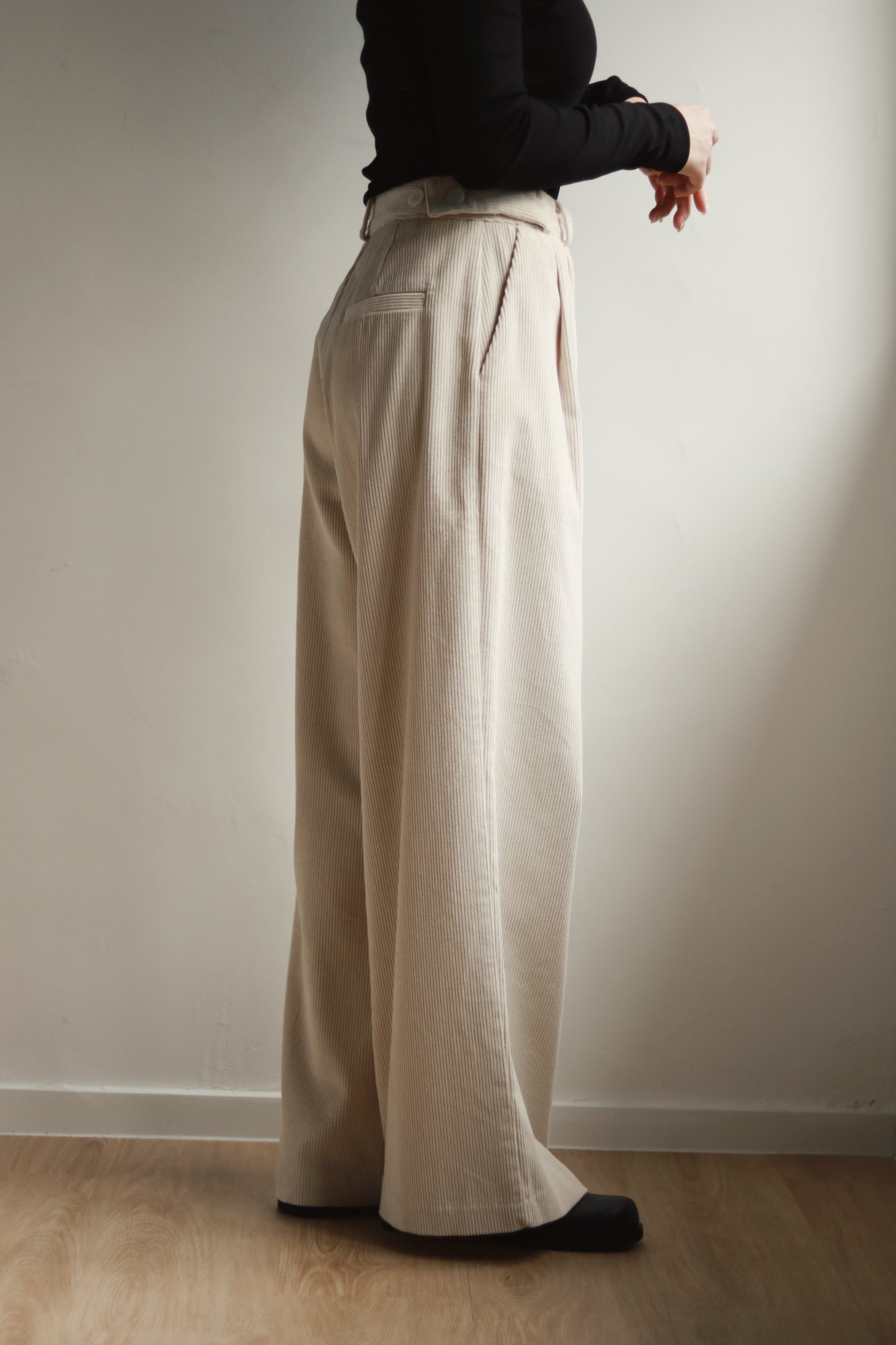 Corduroy Pants (Ivory)