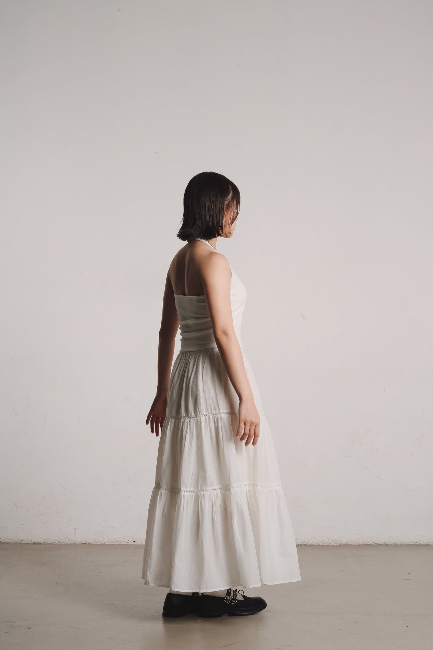 Doll Tiered Skirt (White)