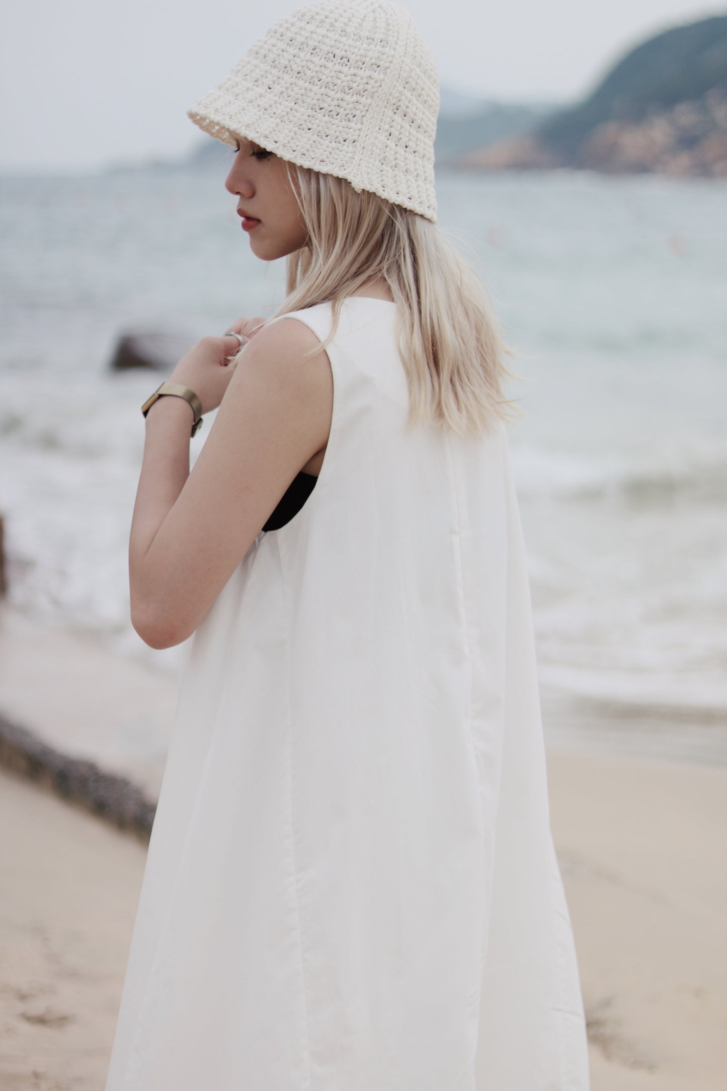 Bubble Cloud Dress (White)