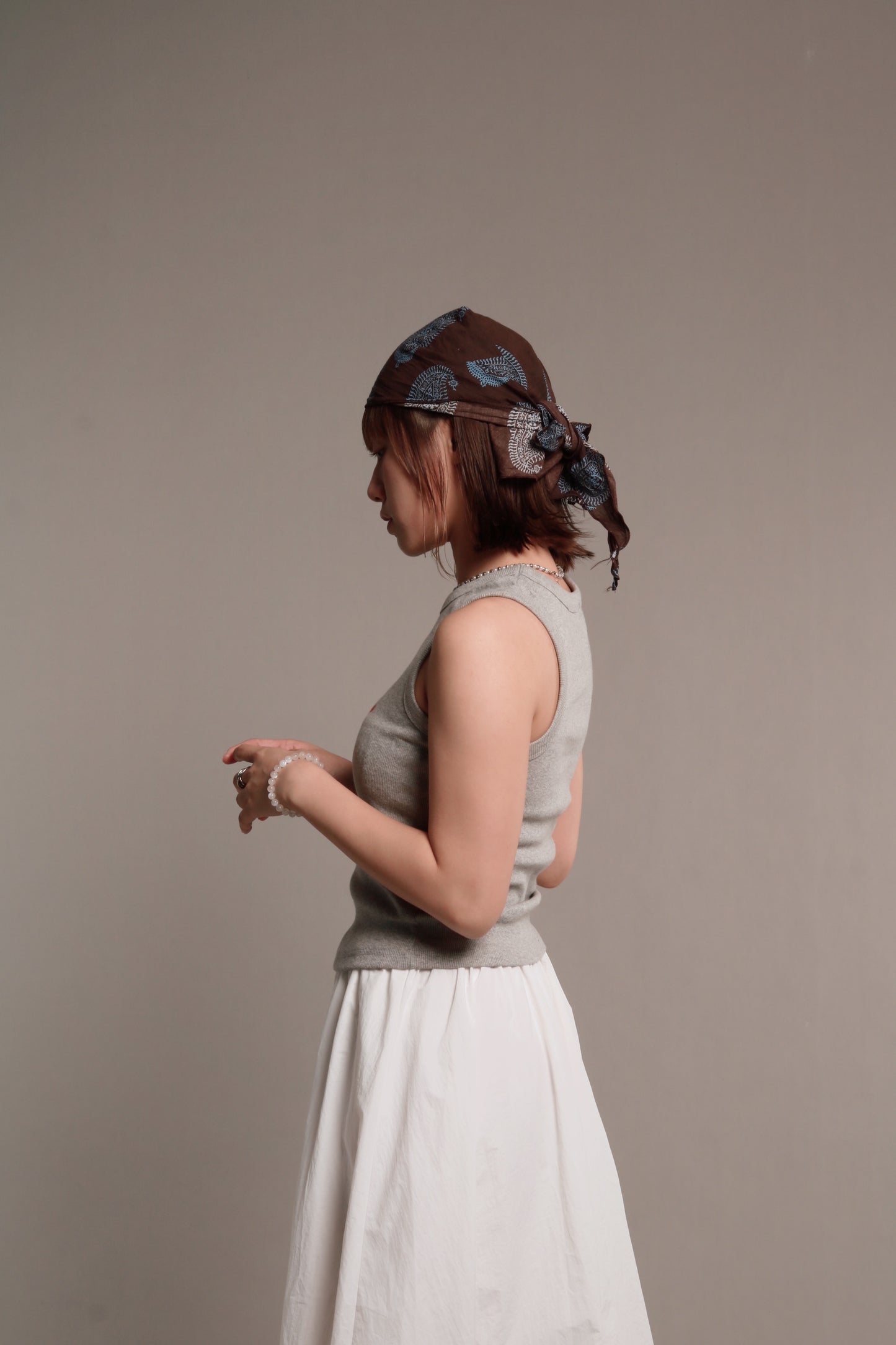 Kid Sleeveless Top (Grey)