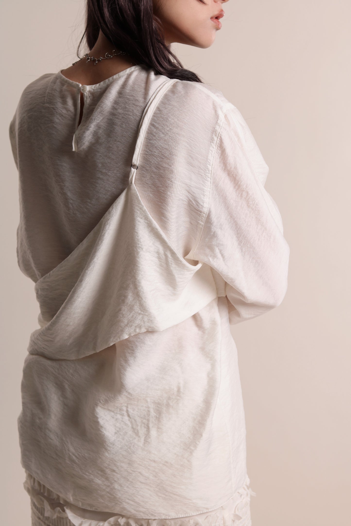 Cami Wrap Blouse (Ivory)
