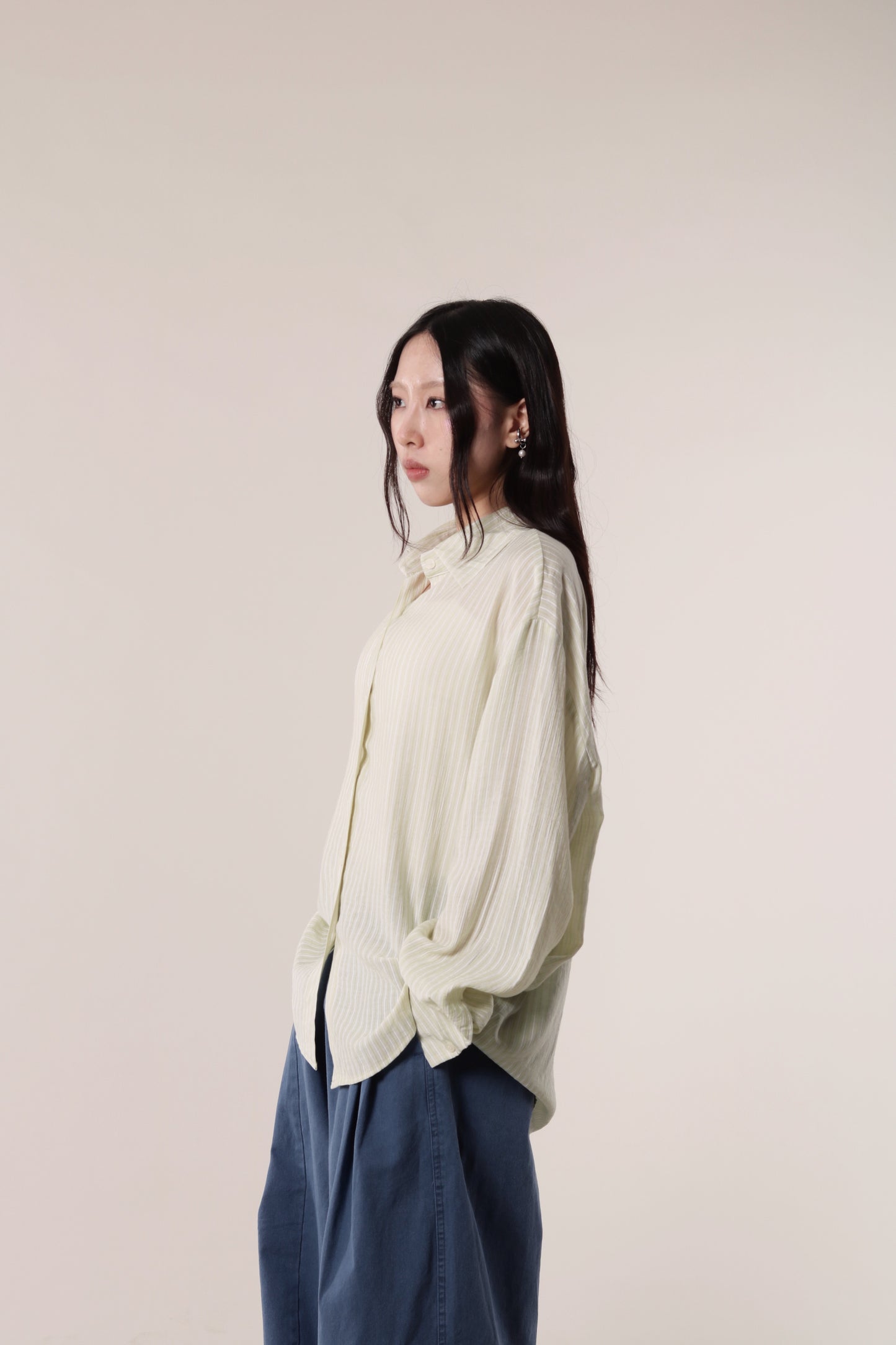 Autumn Striped Shirt (Lime)