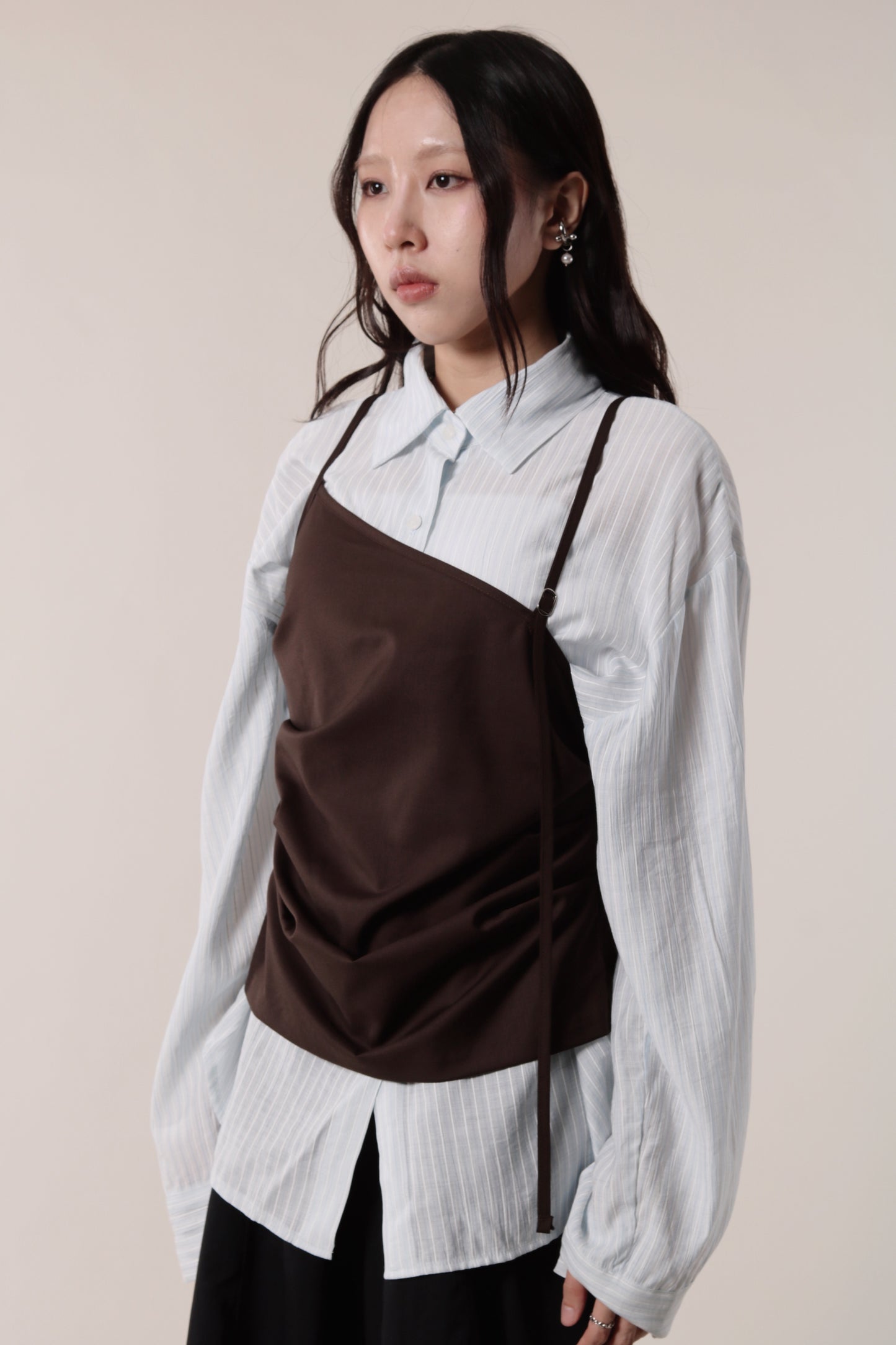 Autumn Striped Shirt (Baby Blue)