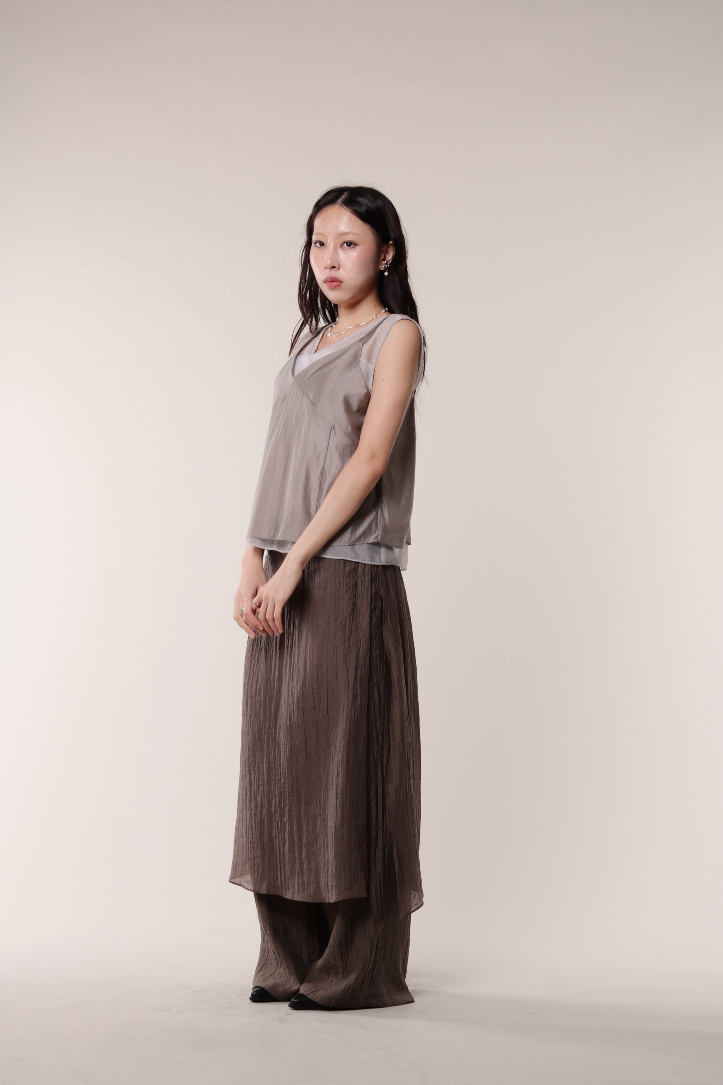 Layered Pants (Brown)