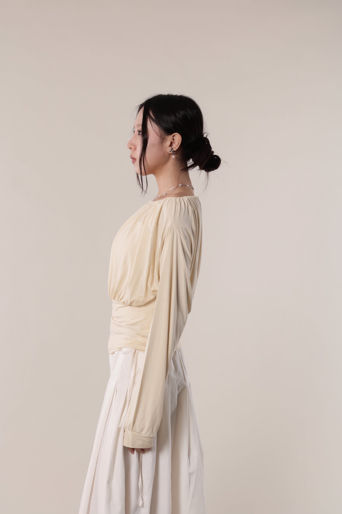 Luna Gathered Top (Yellow)