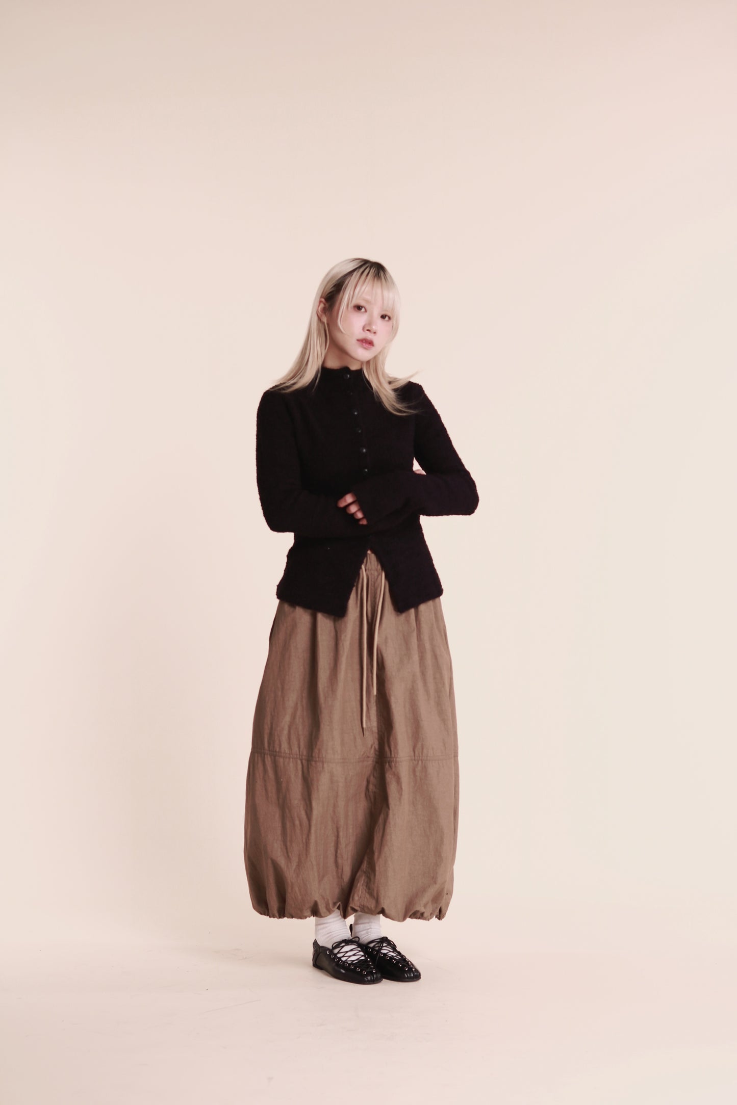 Winter Bubble Cloud Skirt (Beige)
