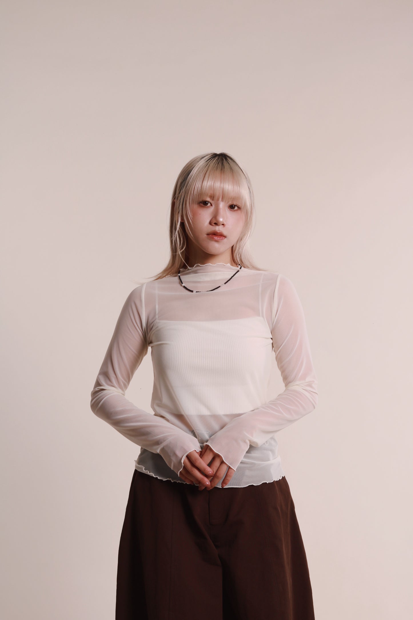 Daily See Through Top (Ivory)