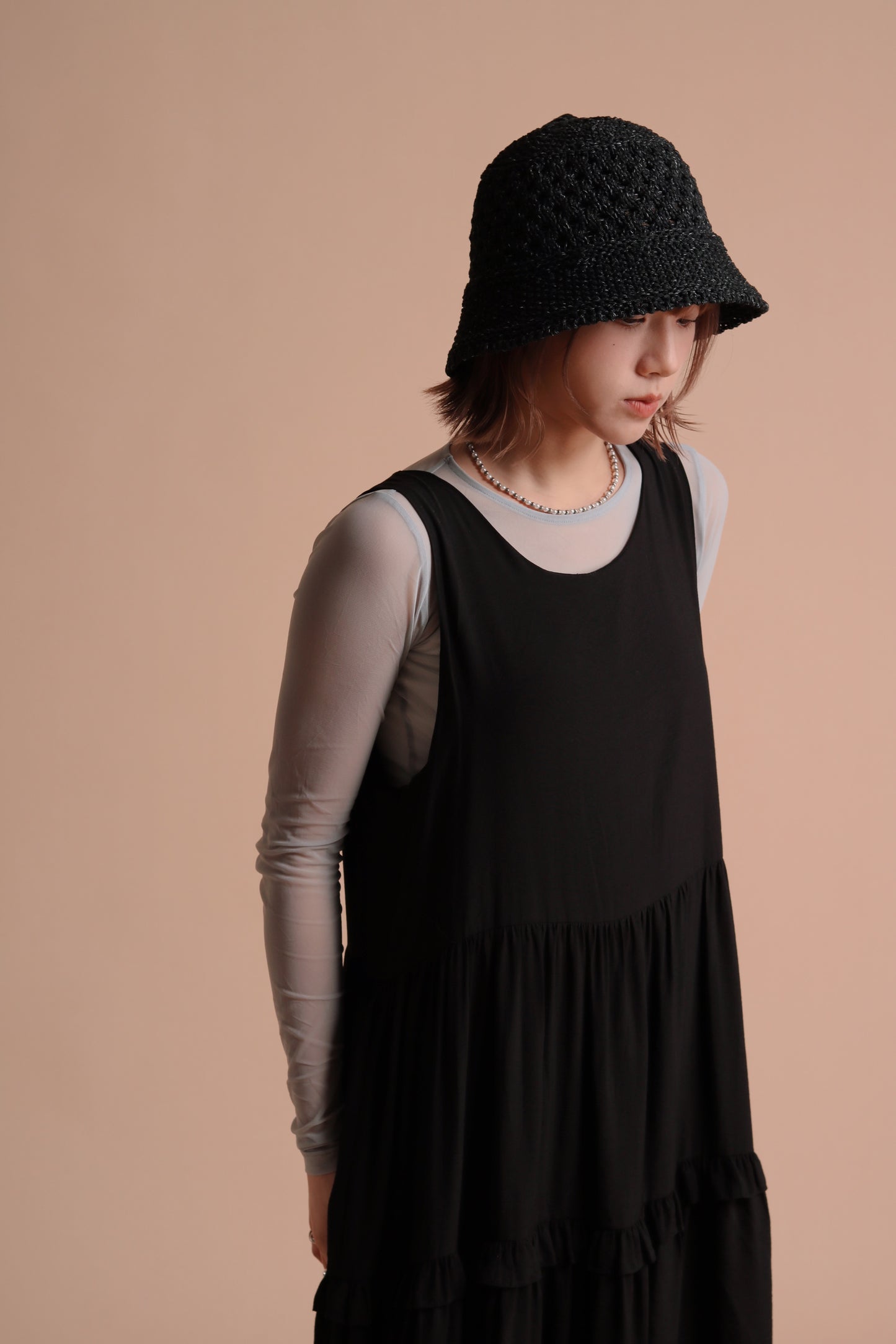 Alva Ruffle Dress (Black)