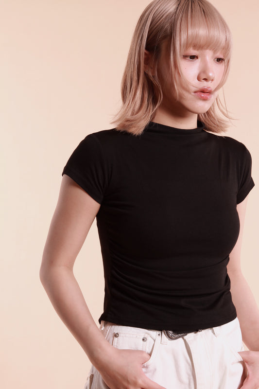 Gathered Tee (Black)