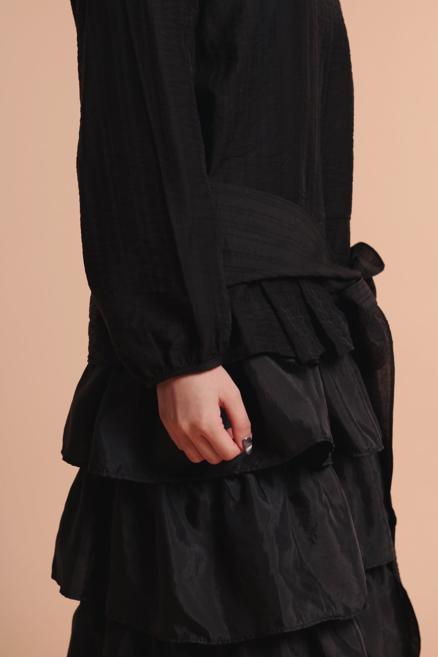 Doll Belt Blouse (Black)