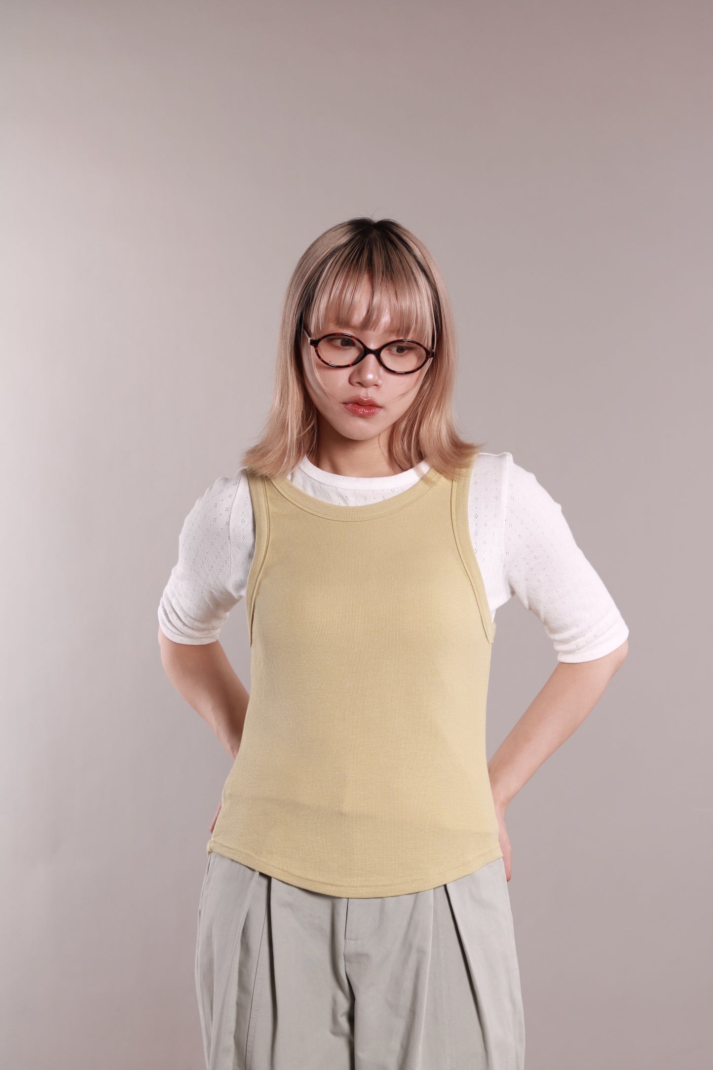 Slim Tank Top (Olive)