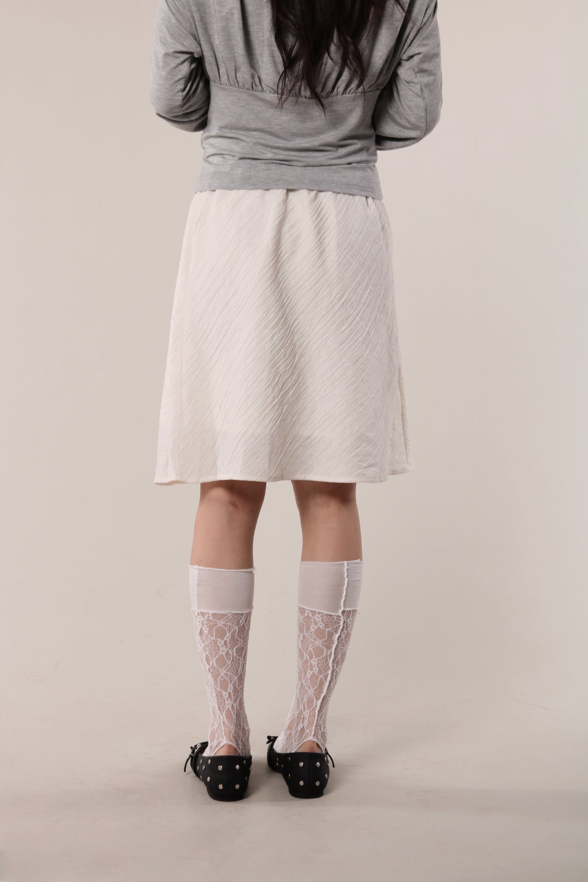 Textured Skirt (Ivory)