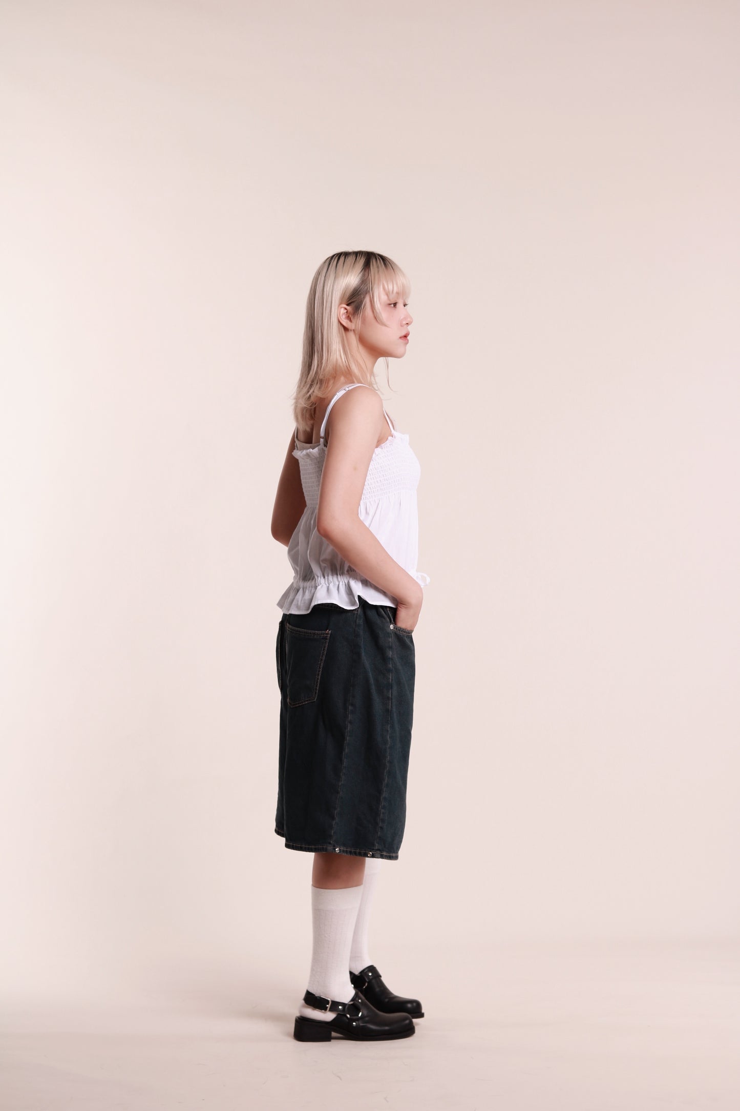 Audrey Sleeveless Top (White)