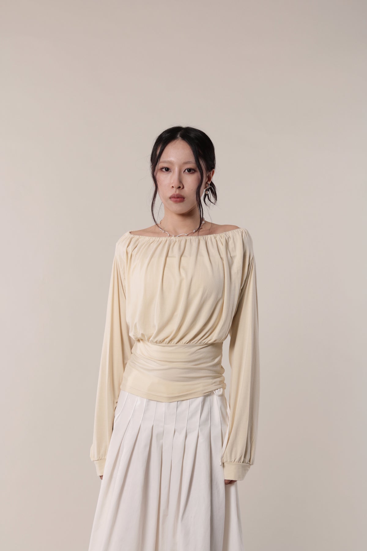 Luna Gathered Top (Yellow)