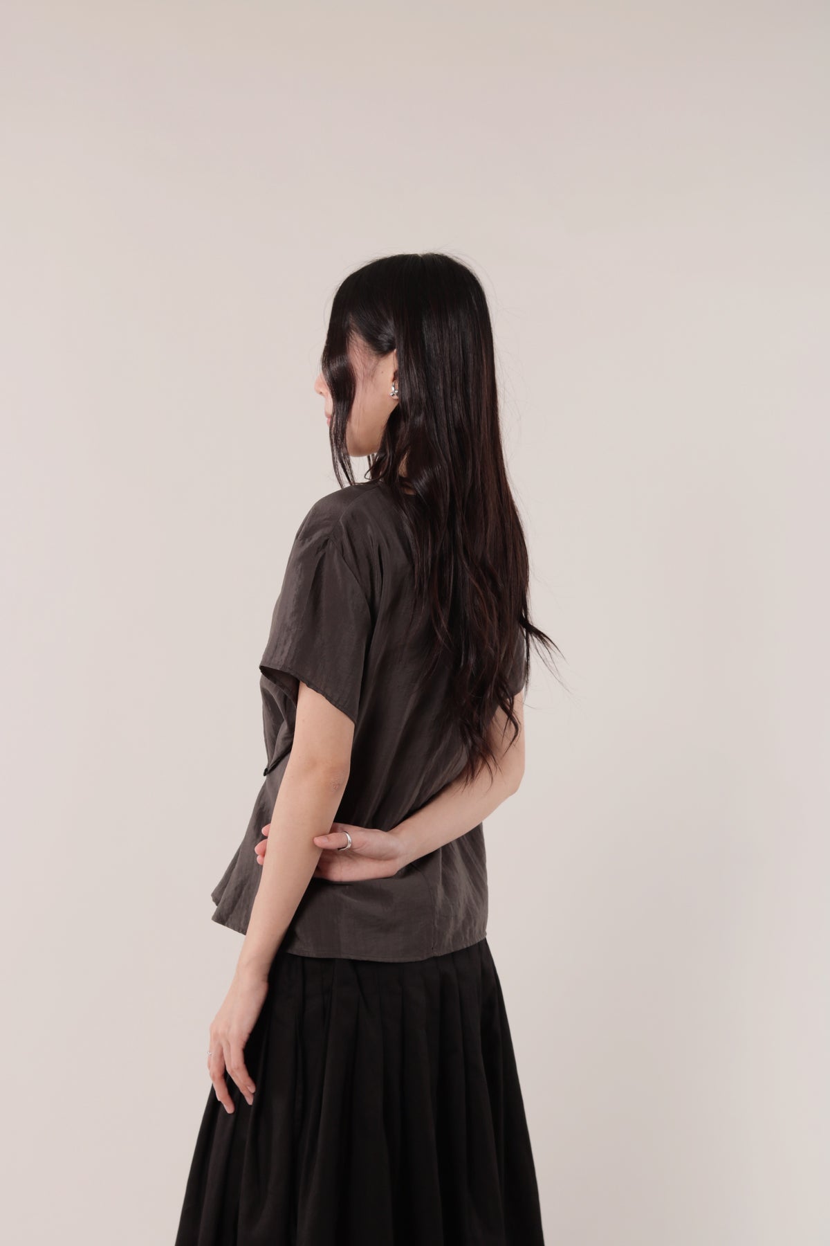 Asymmetric Twist Top (Brown)