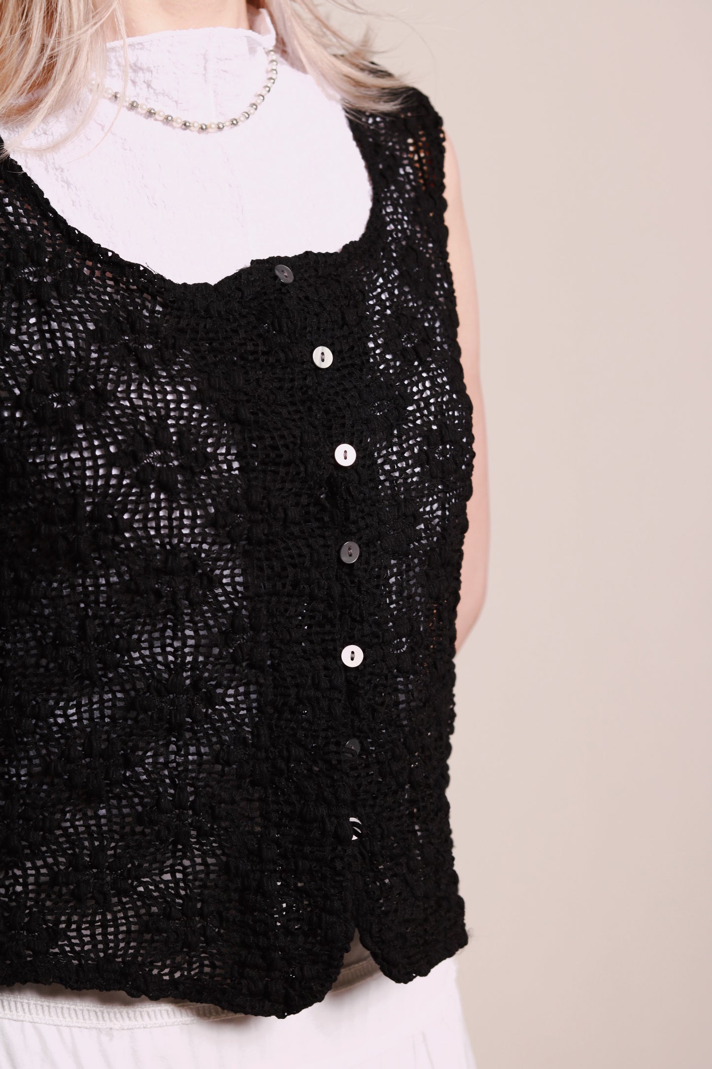 Woven Vest (Black)