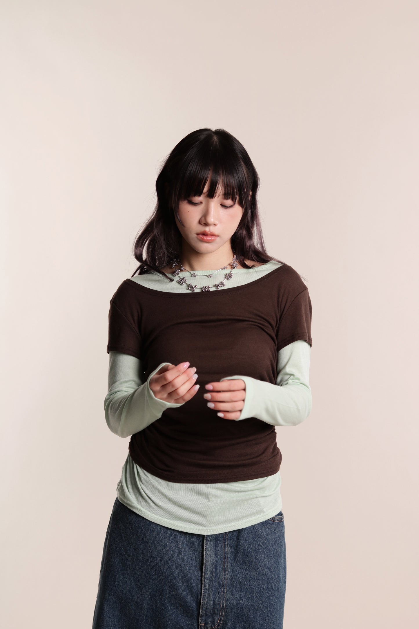 Mila Layered Top (Green)