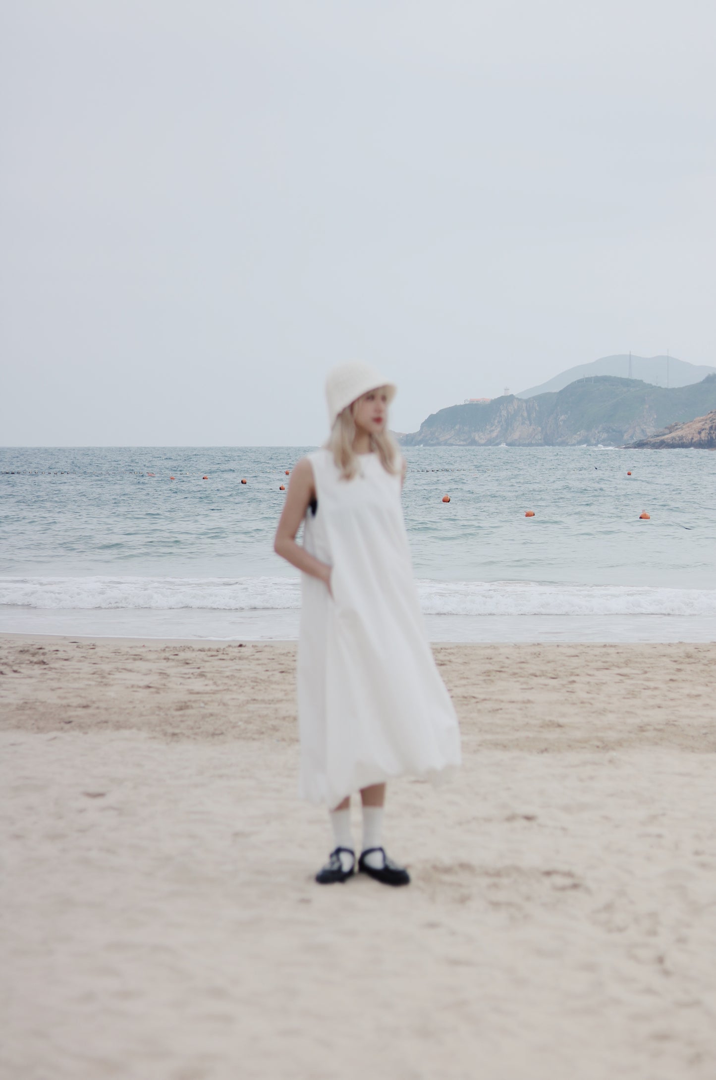 Bubble Cloud Dress (White)