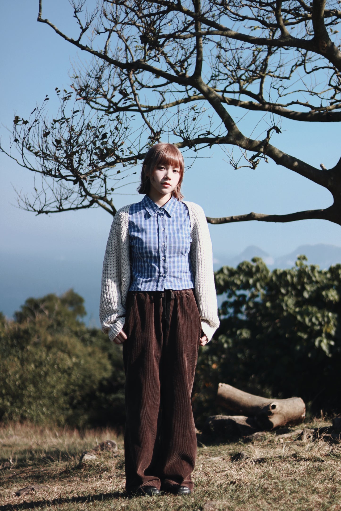 Cropped Shirt (Checkered)