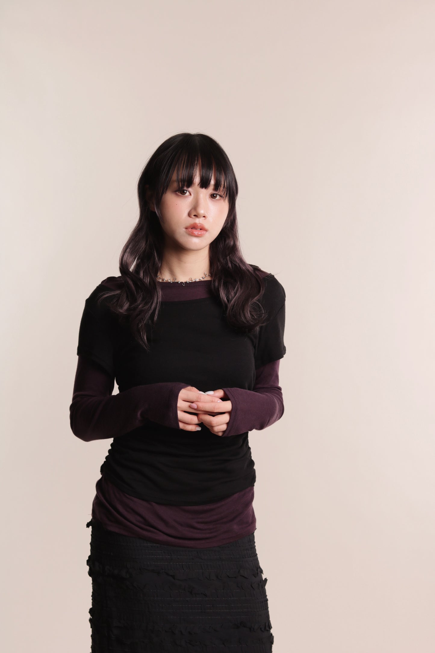 Mila Layered Top (Purple)