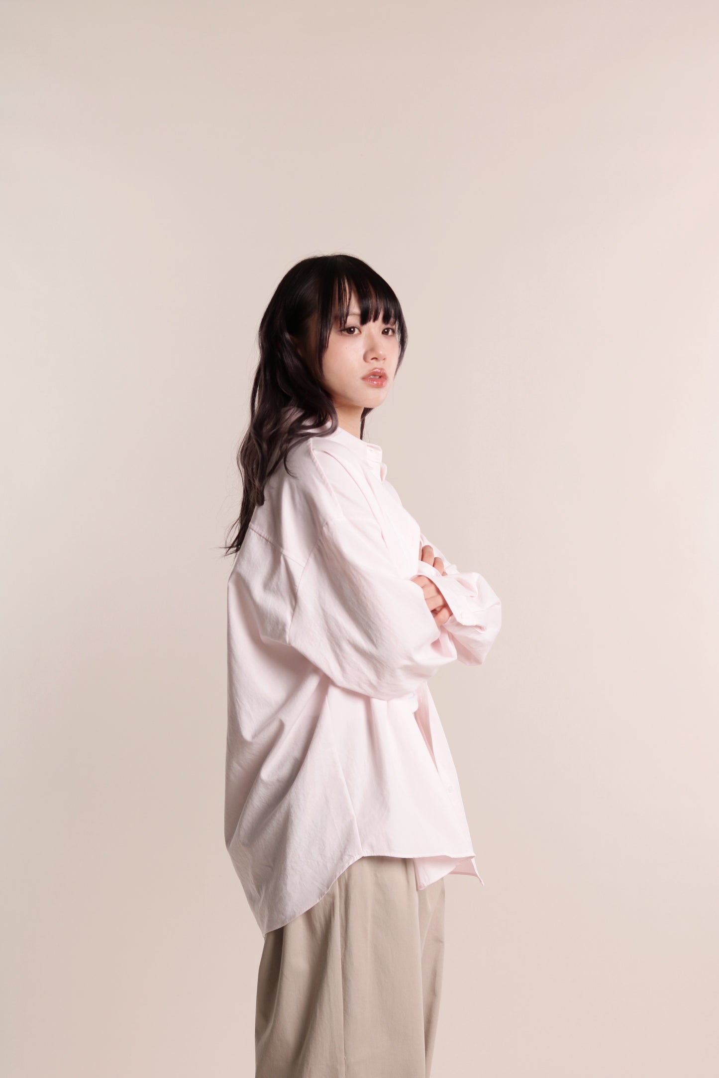 Oversized Boyfriend Shirt (Pink)