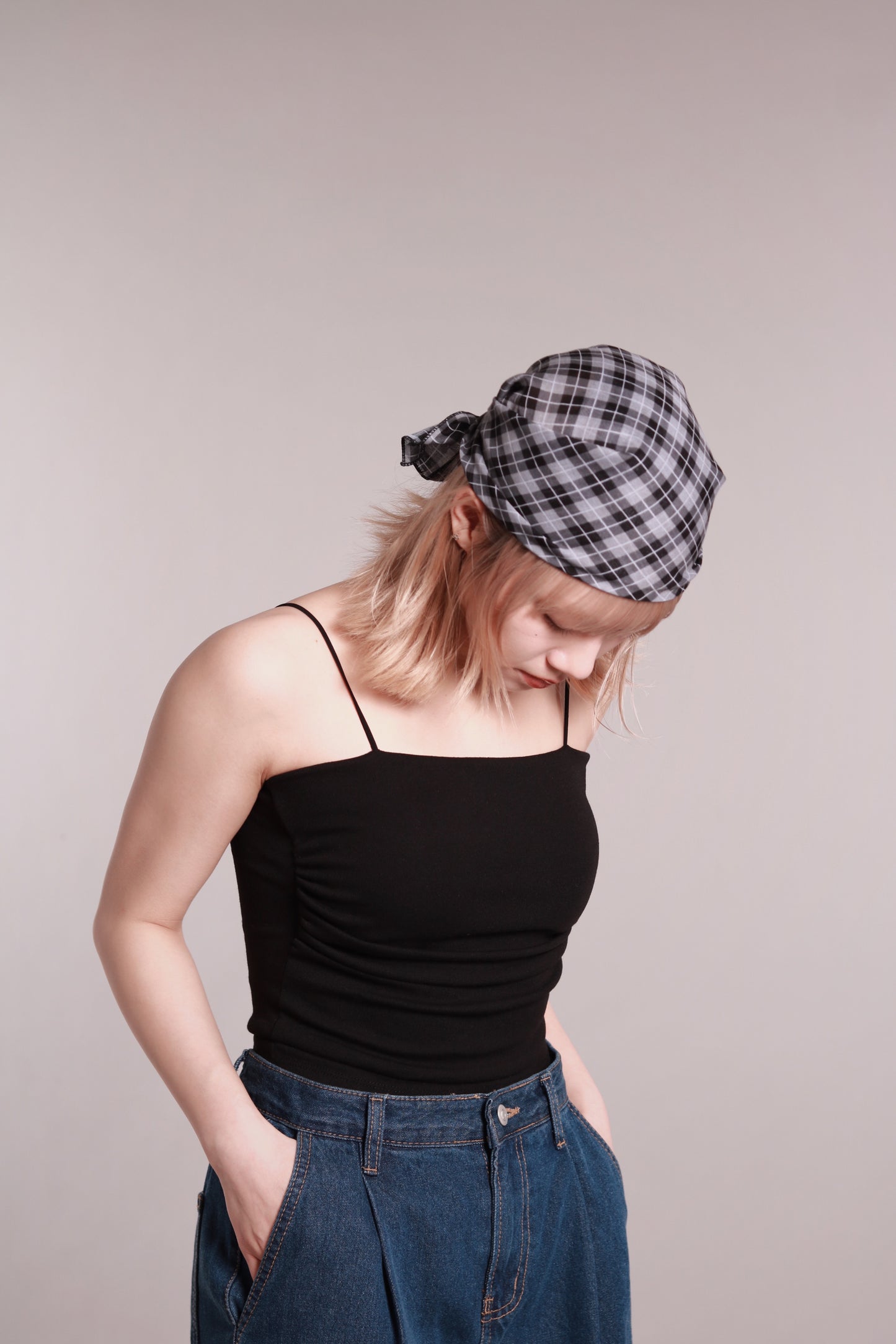 Gathered Bra Top (Black)