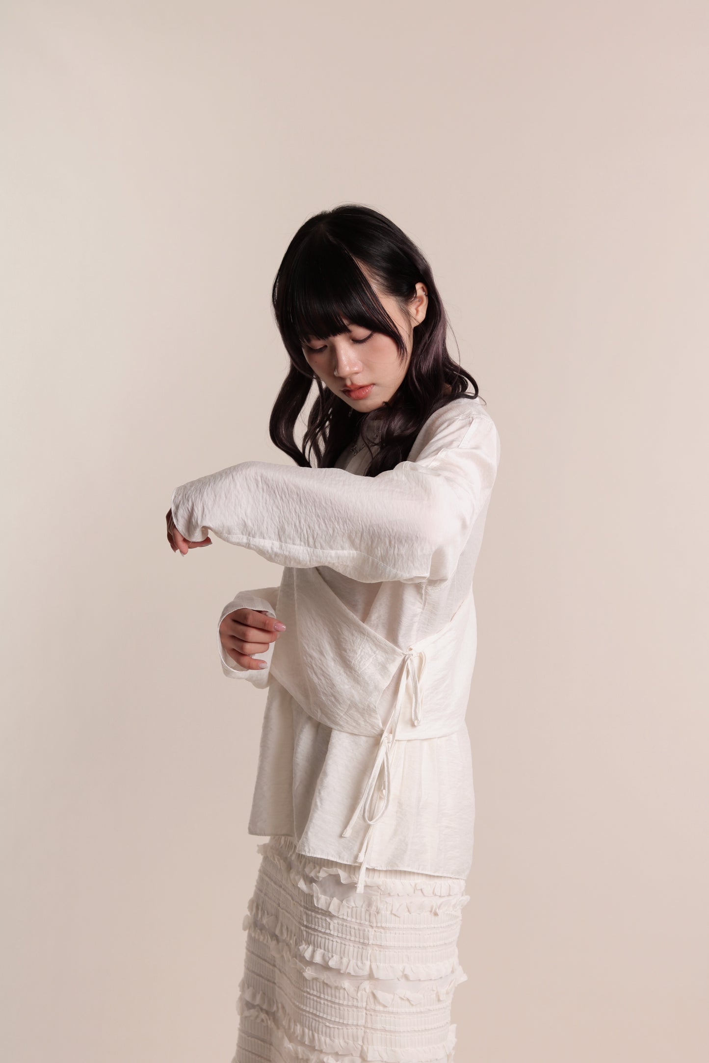 Cami Wrap Blouse (Ivory)