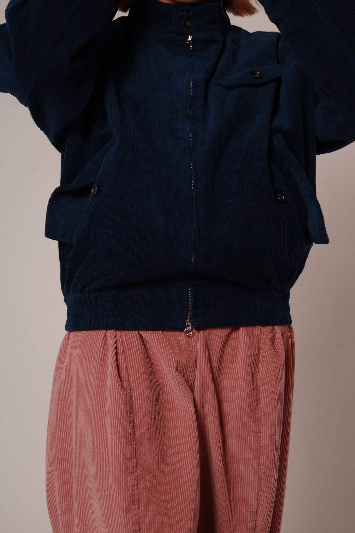 Unisex Corduroy Jacket (Navy)