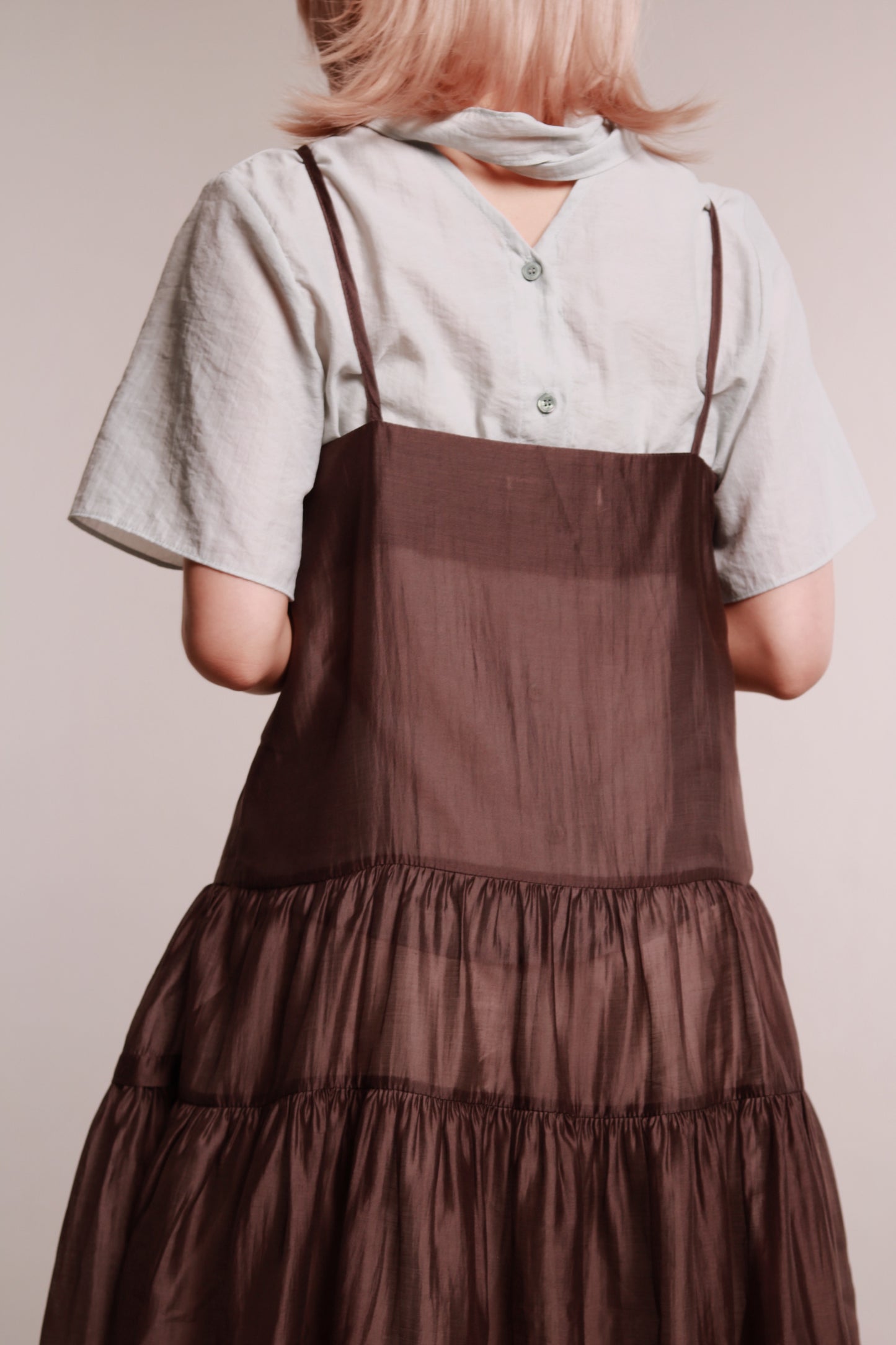 Doll See Through Dress (Brown)