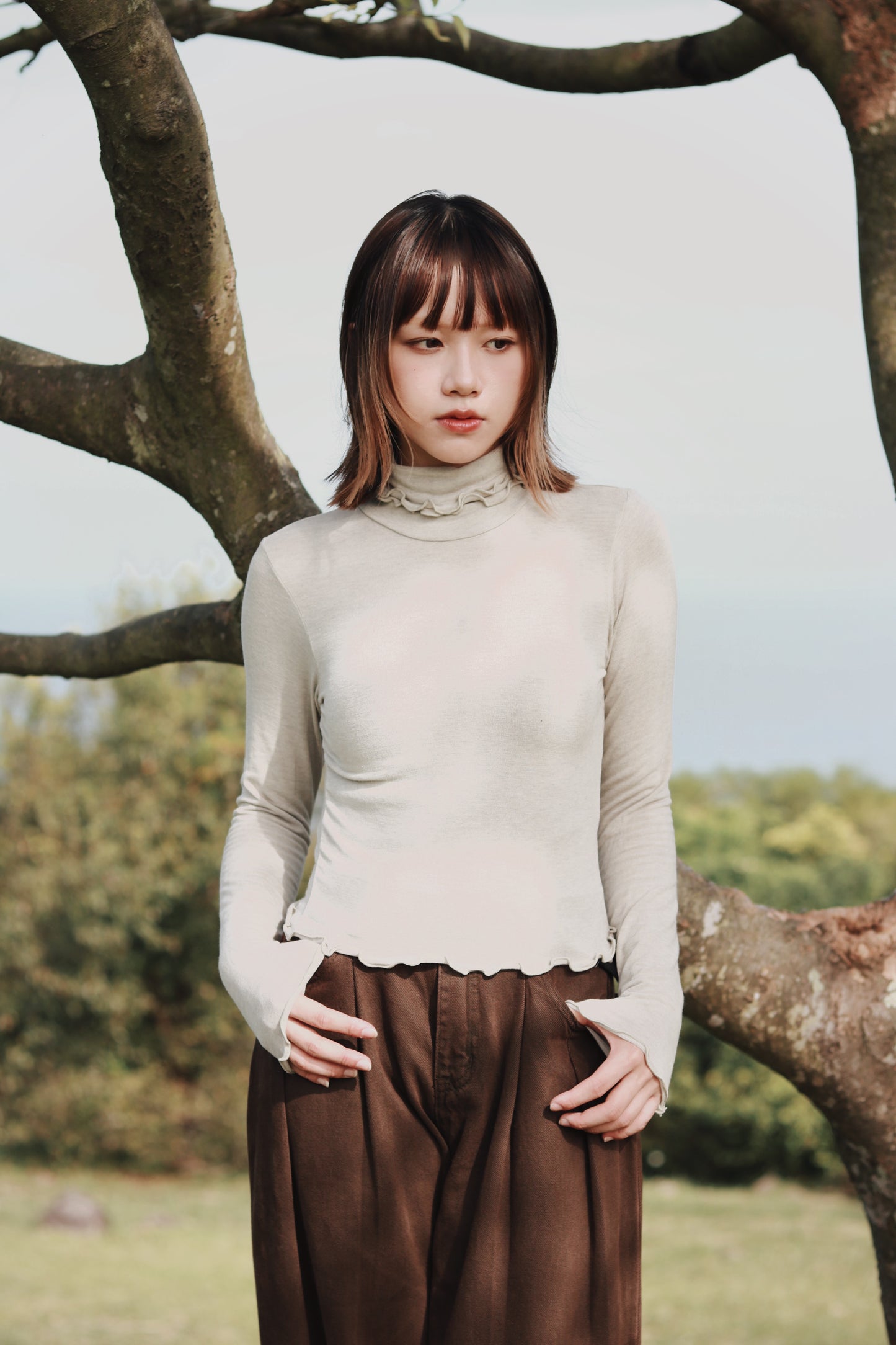 Double Fafa Top (Light Mint)