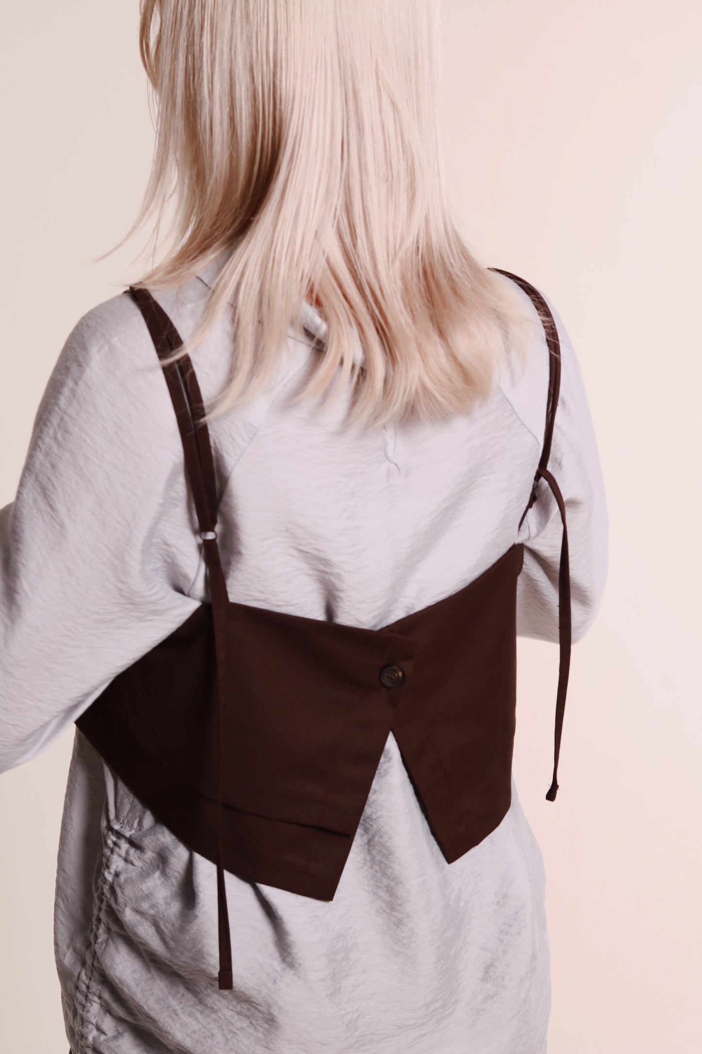 Layered Vest (Brown)