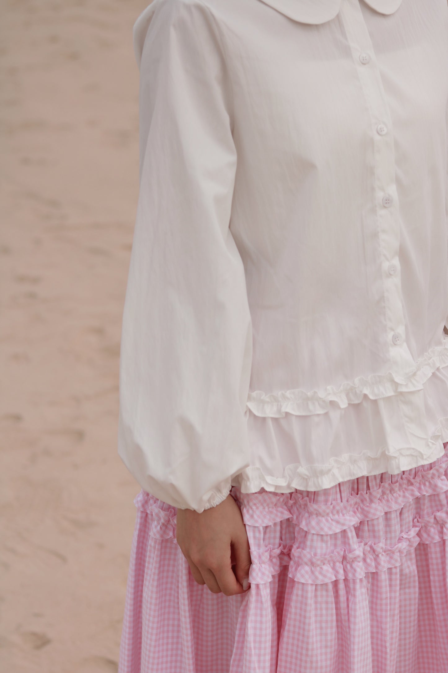 Doll Double Ruffle Blouse