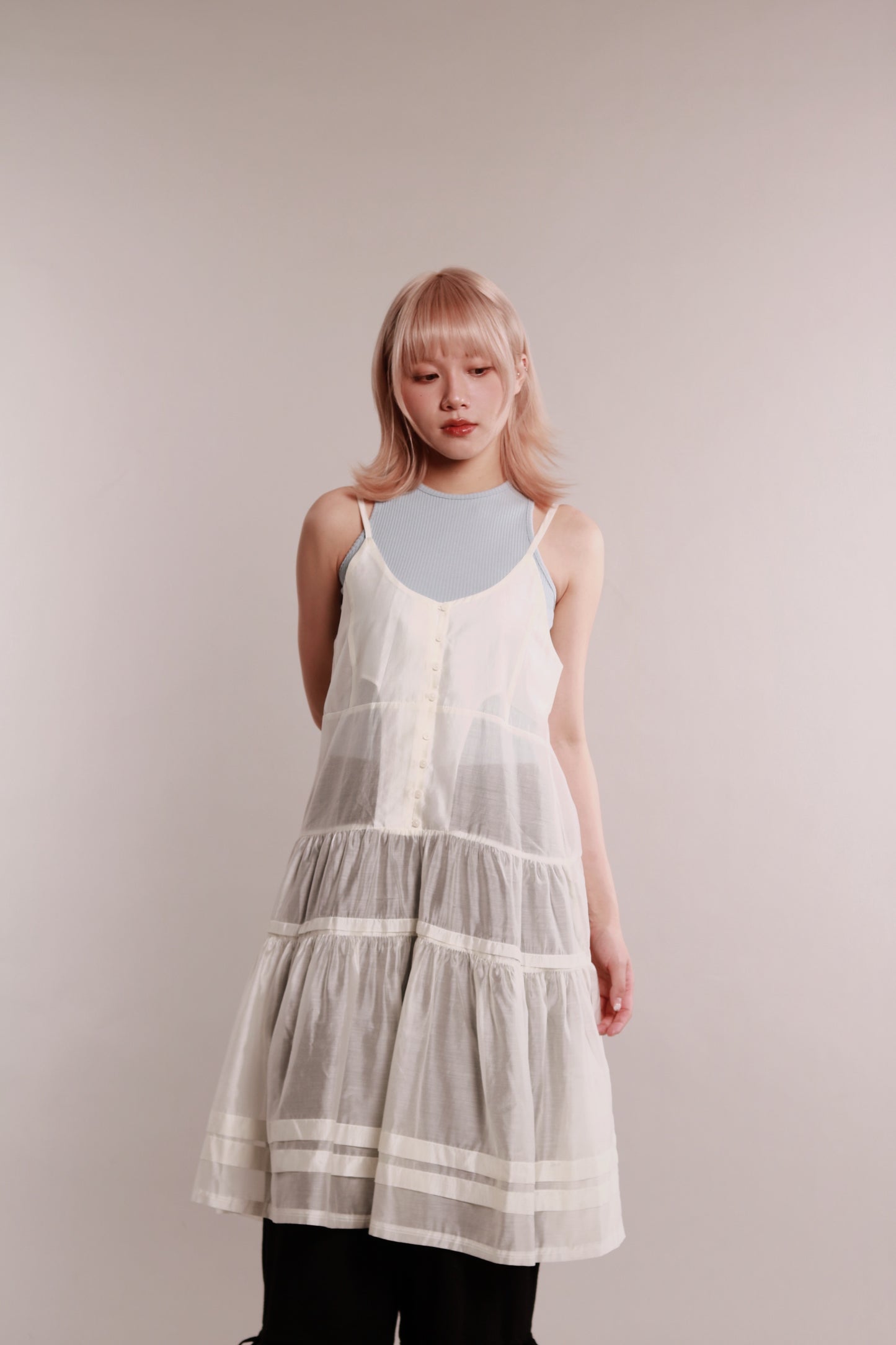 Doll See Through Dress (Ivory)