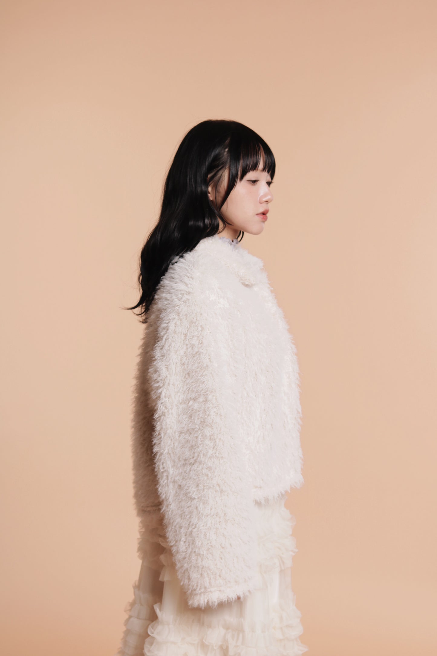 Fluffy Cardigan (Ivory)
