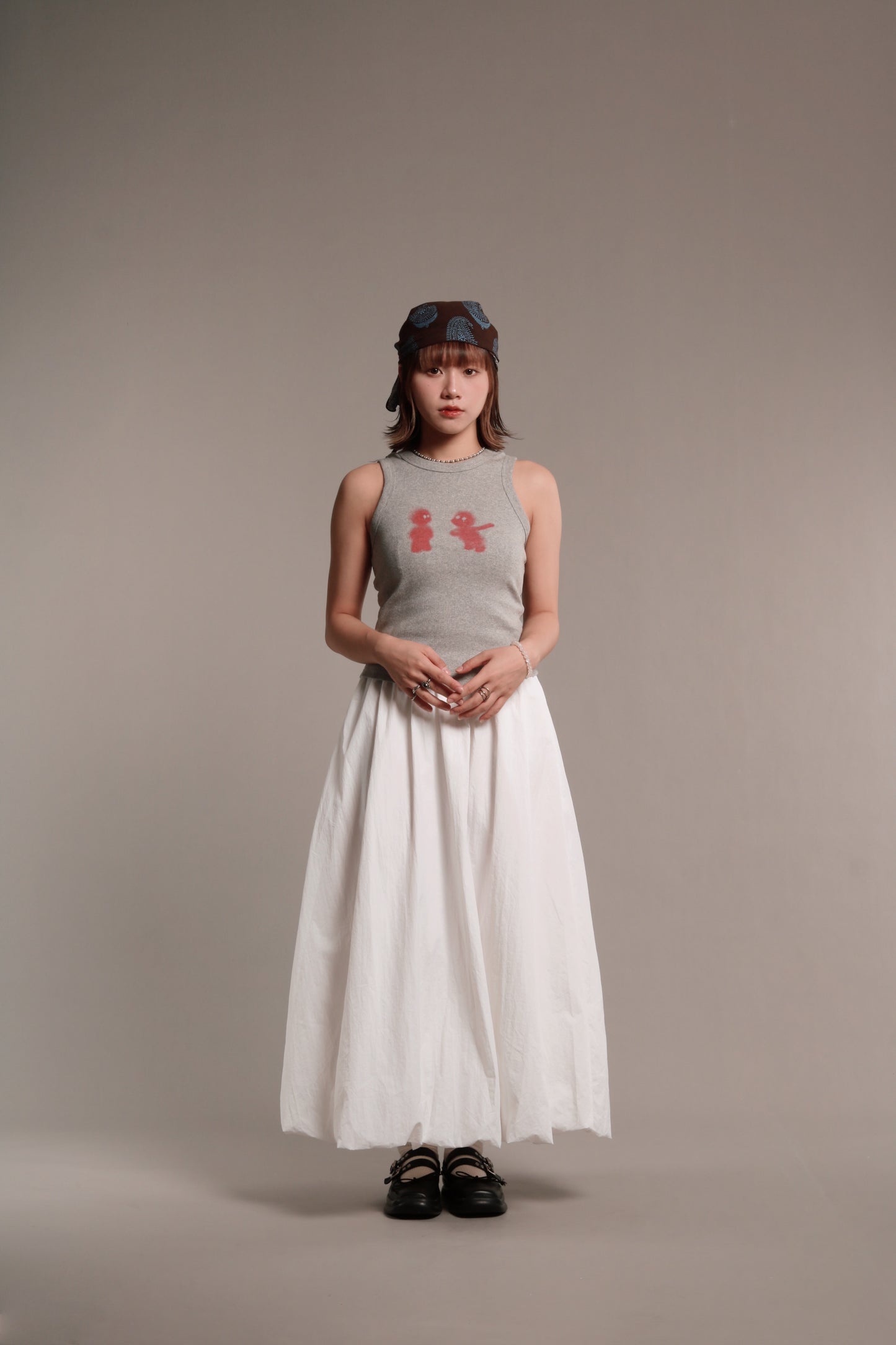 Kid Sleeveless Top (Grey)