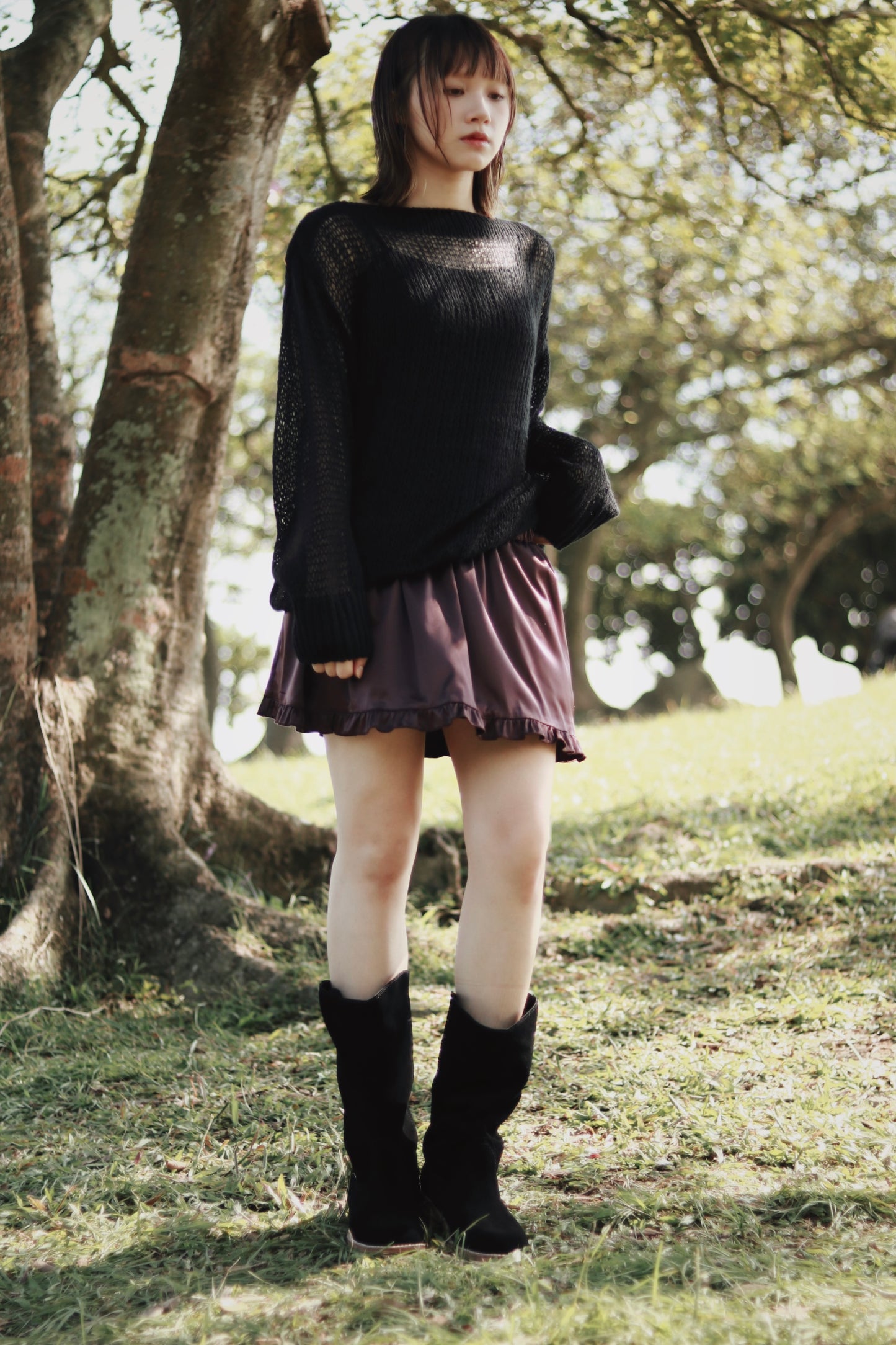 Autumn Knit Top (Black)