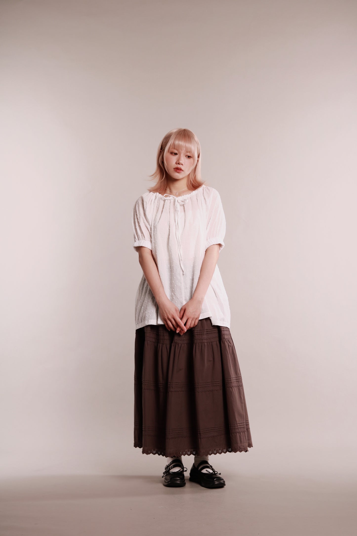 Dot Dot Blouse (White)