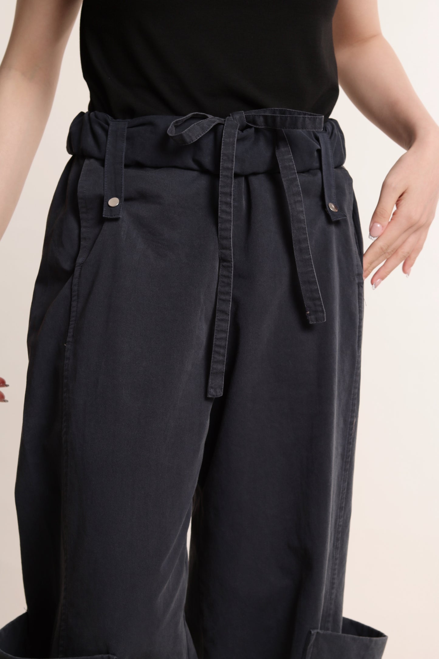 Volume Pocket Pants (Navy)