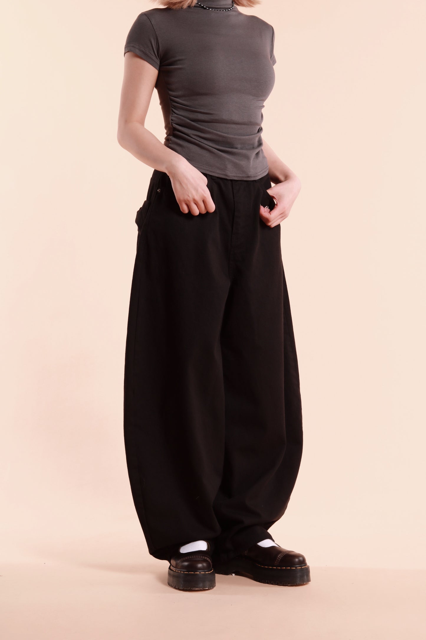 Ribbon Jeans (Black)