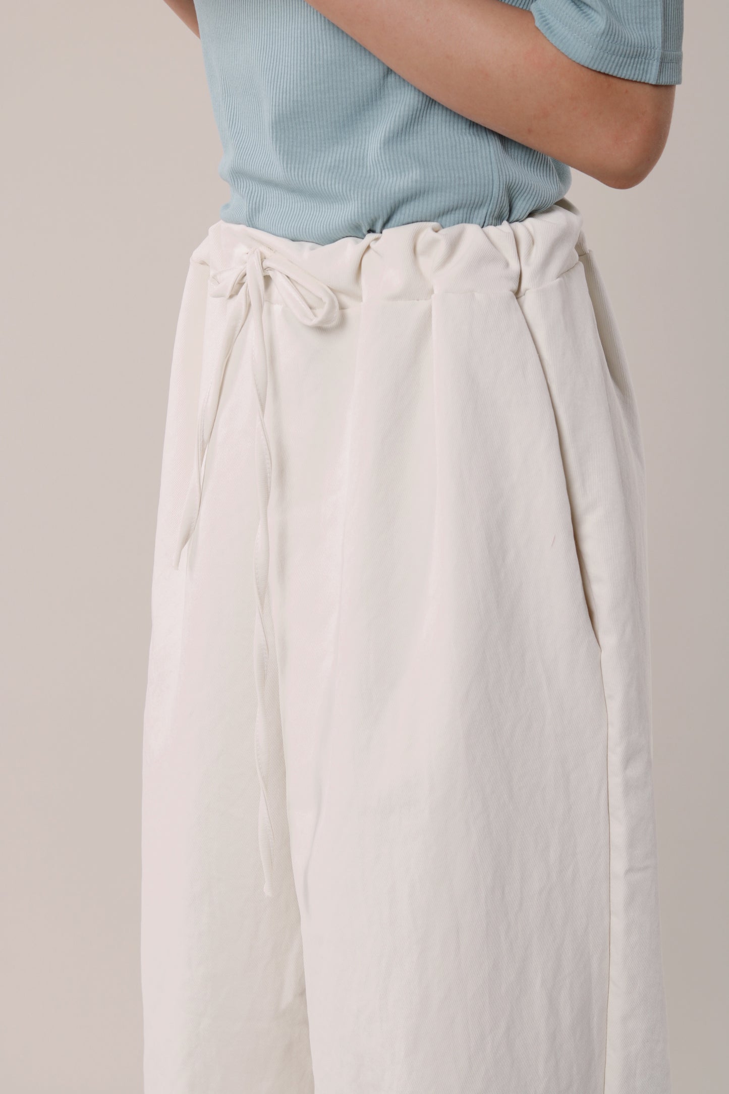 Double Ruffle Pants (Ivory)