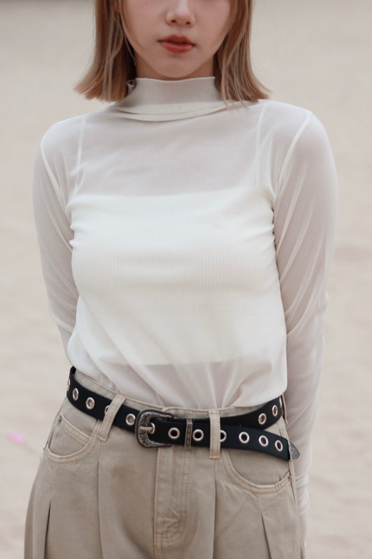 Spring See Through Top (White)