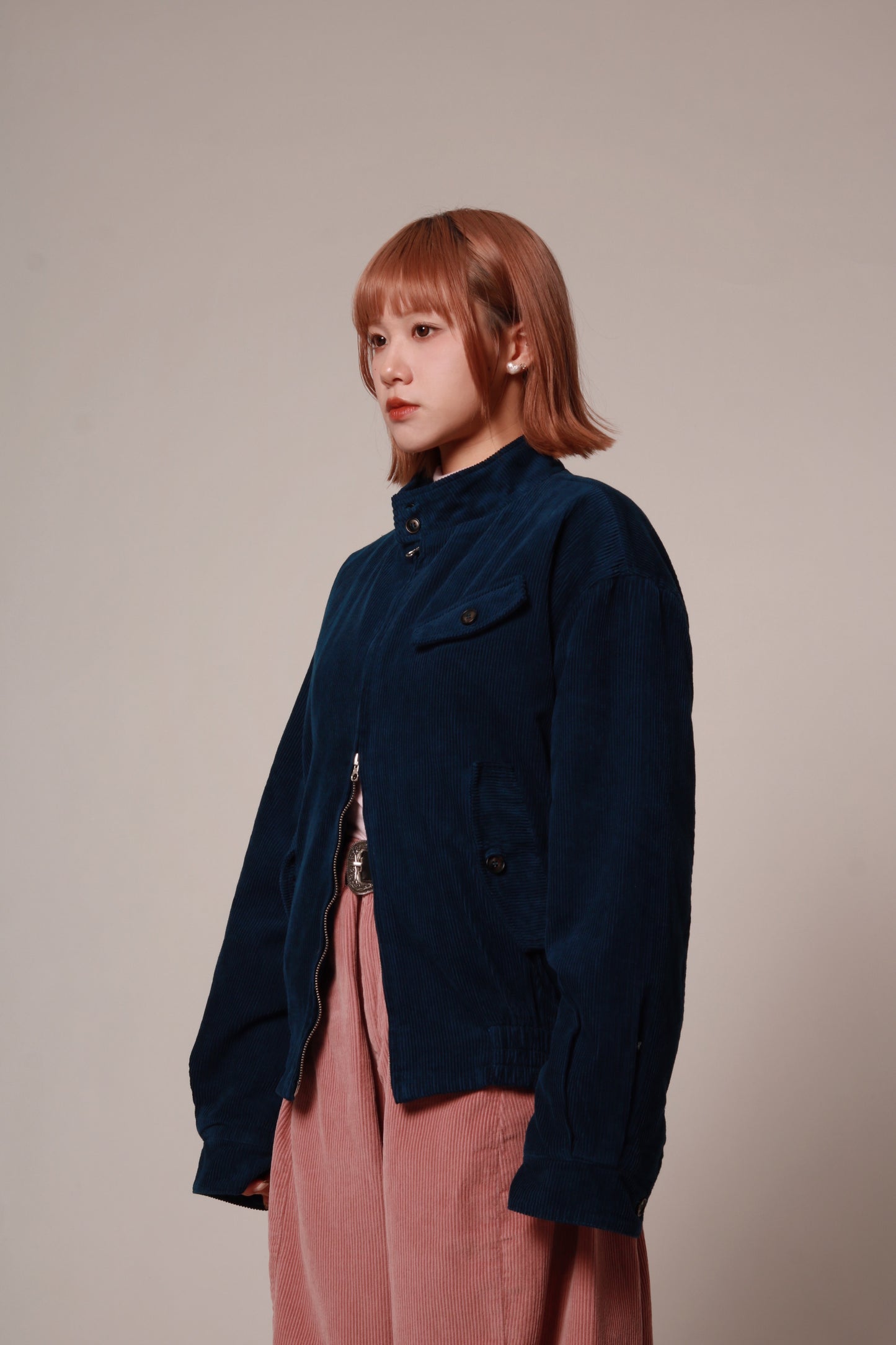 Unisex Corduroy Jacket (Navy)