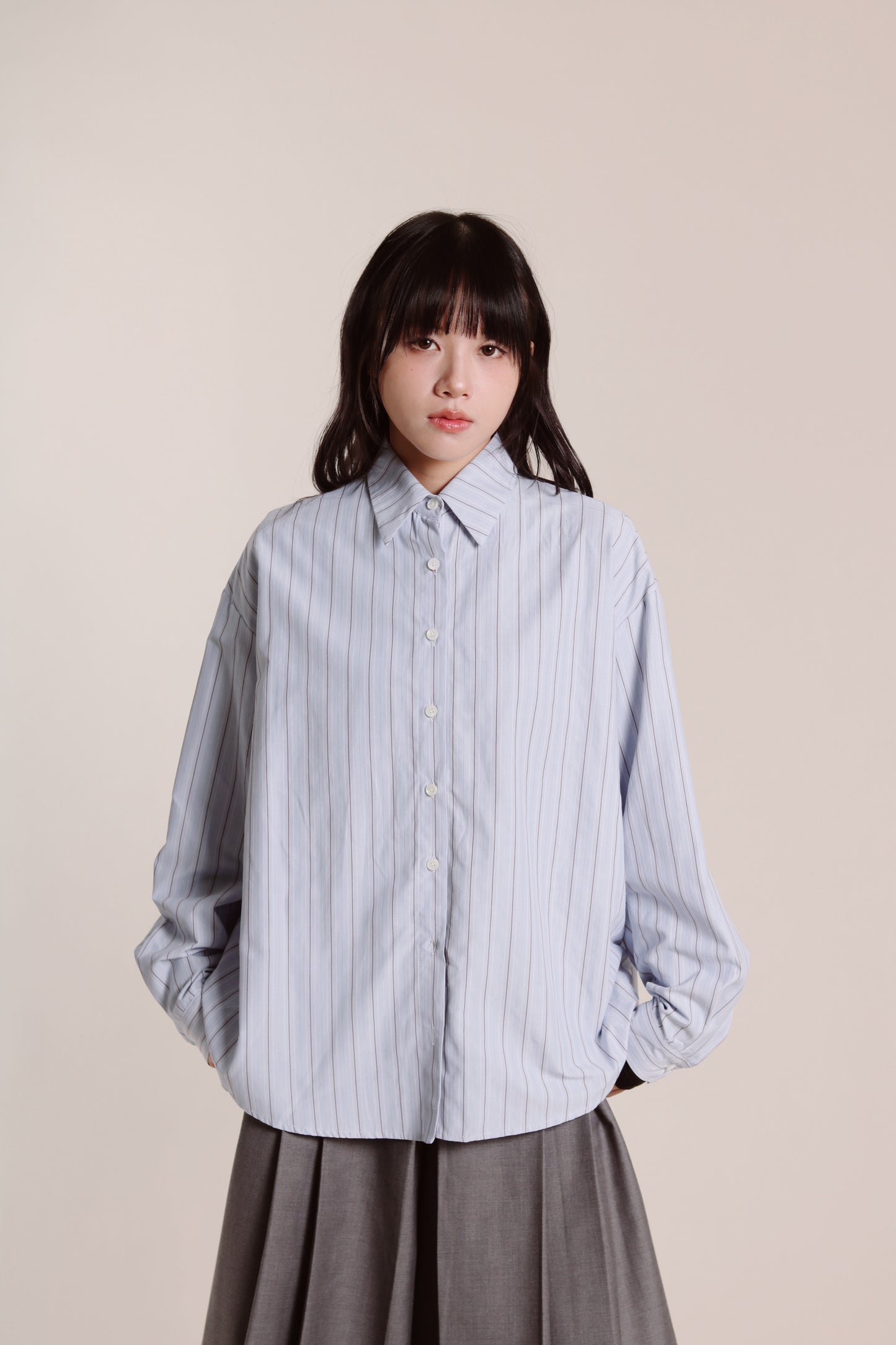 Spring Striped Shirt (Blue)