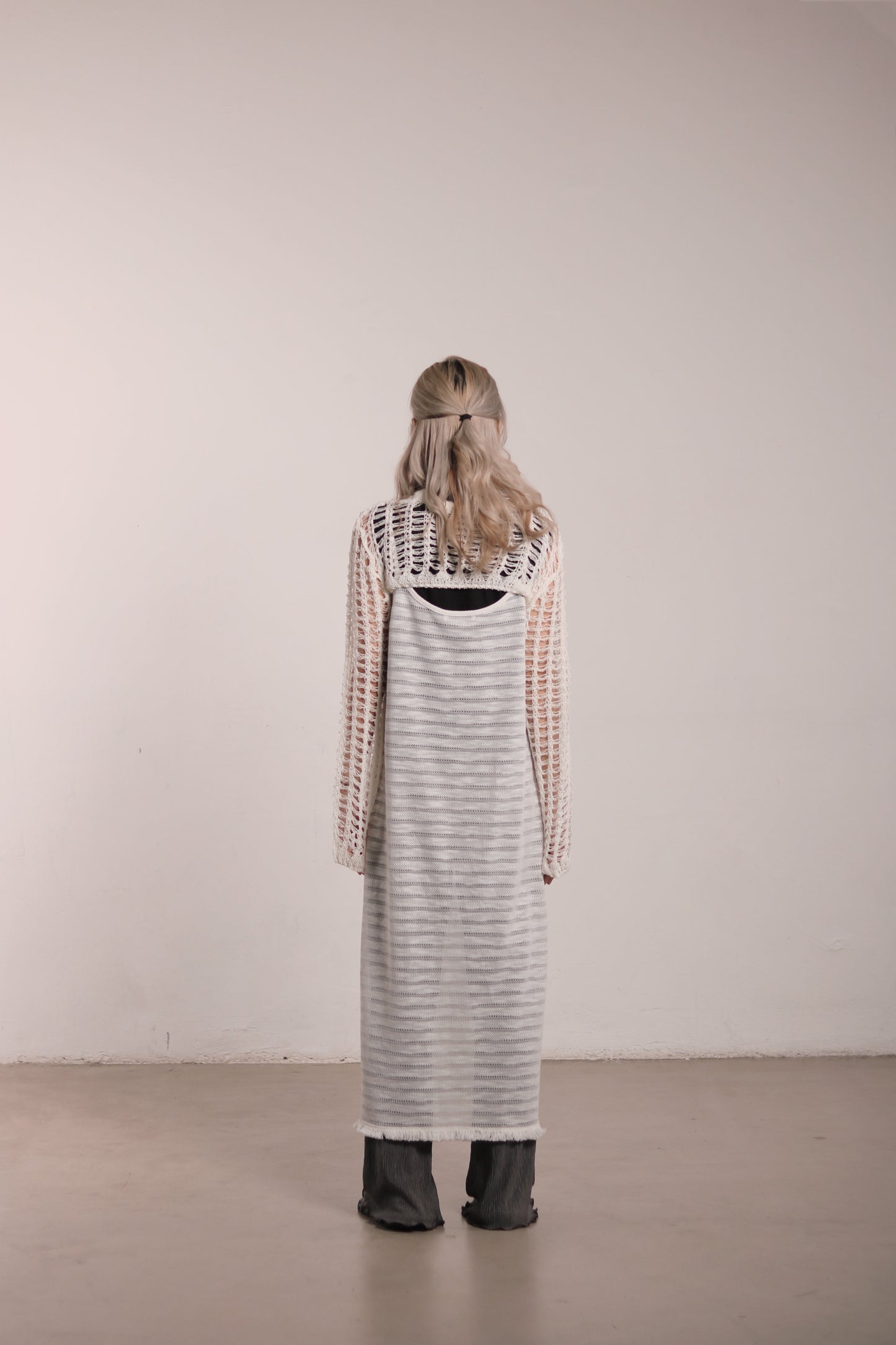 Net Crop Top (White)