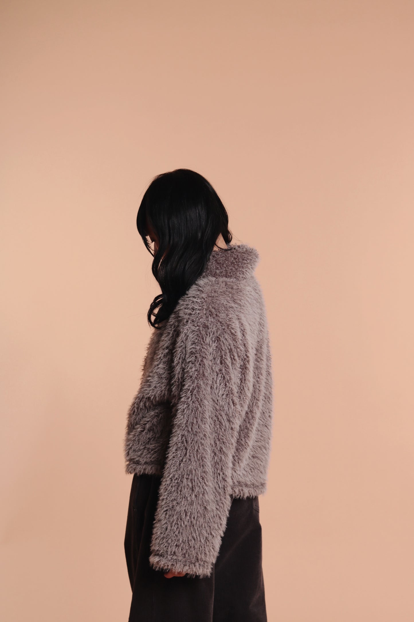 Fluffy Cardigan (Grey)