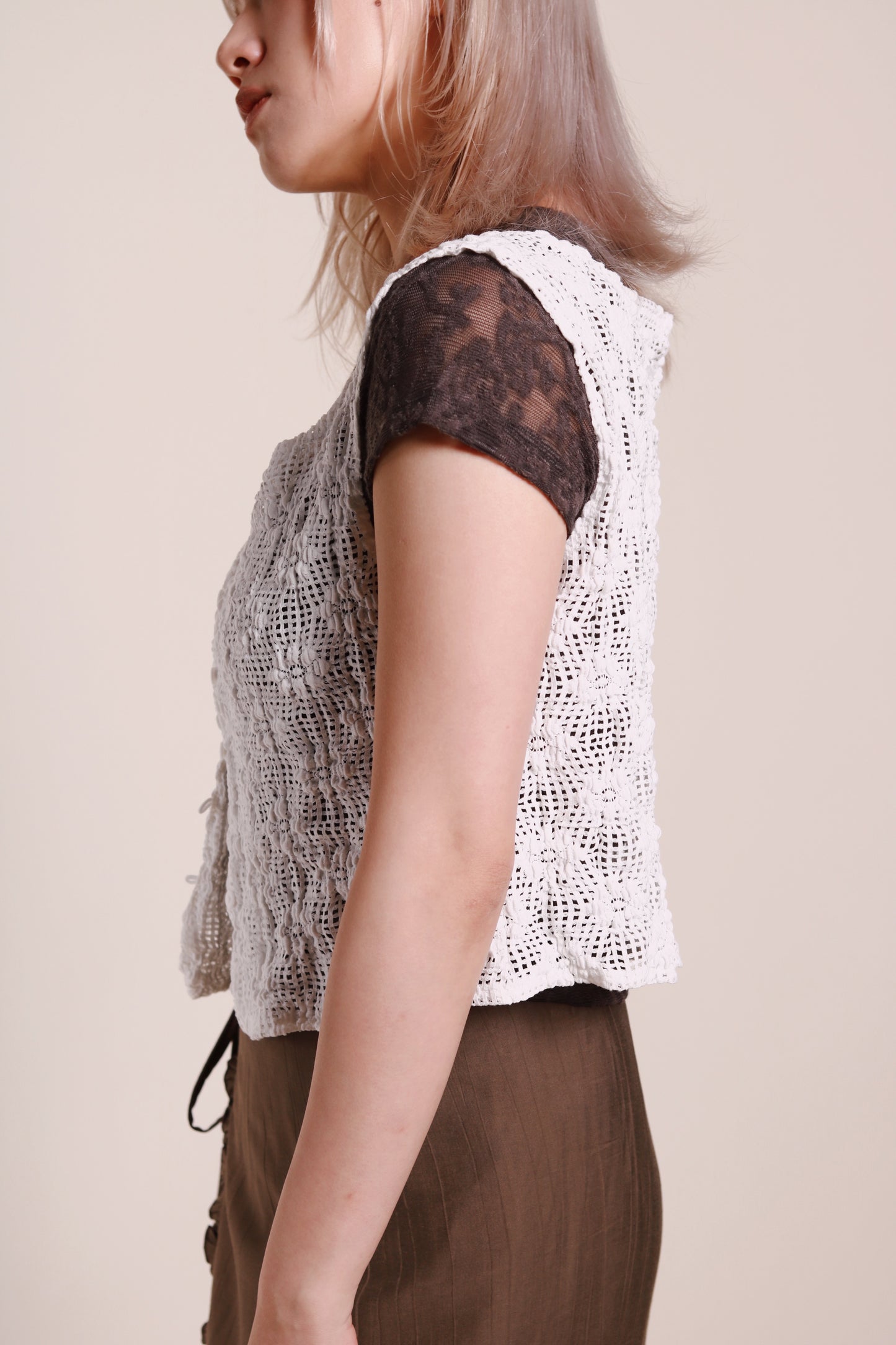 Woven Vest (White)